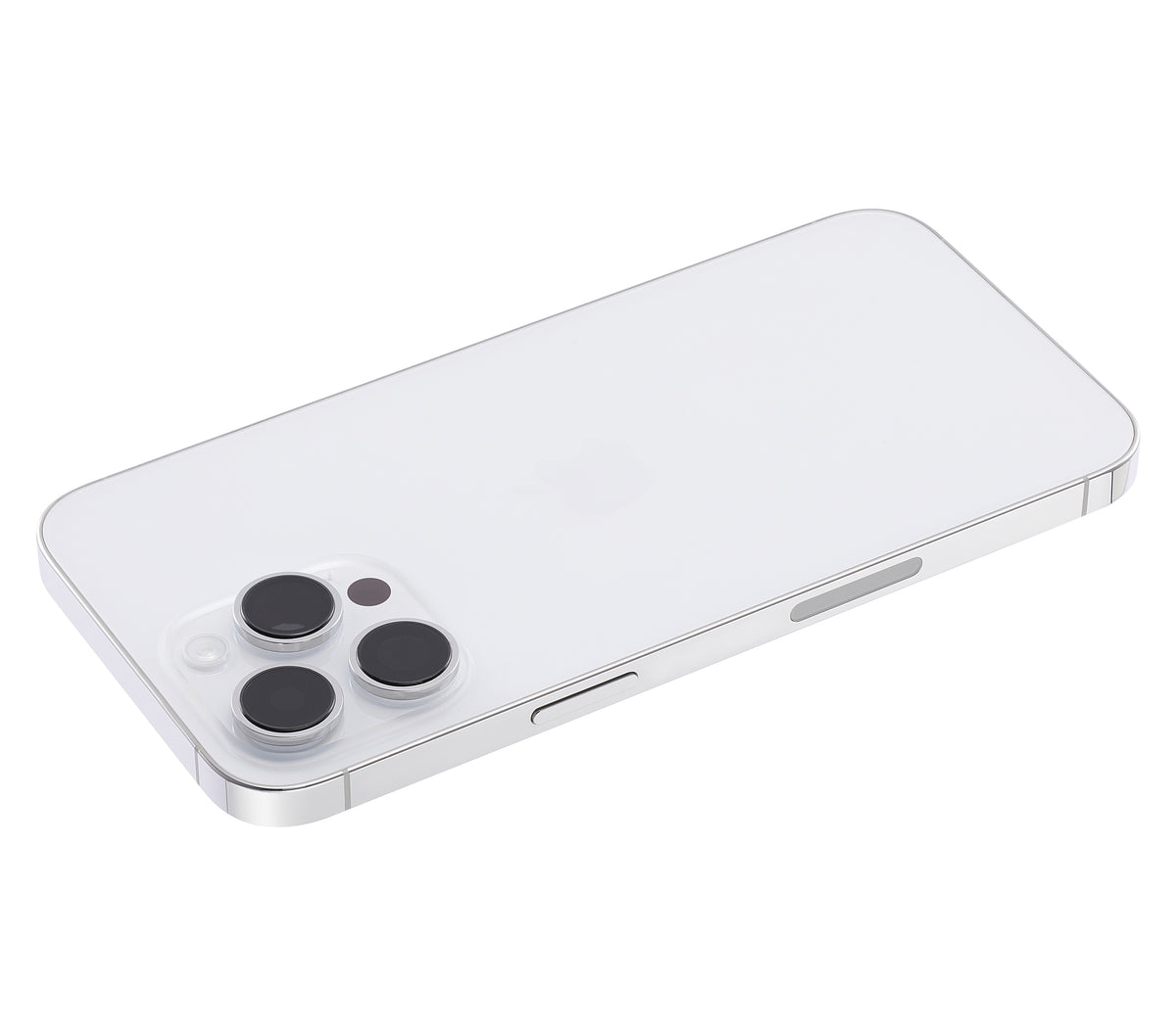 Back Housing W/ Small Parts For iPhone 14 Pro Max (US Version) (Used OEM Pull: Grade A) (Silver)