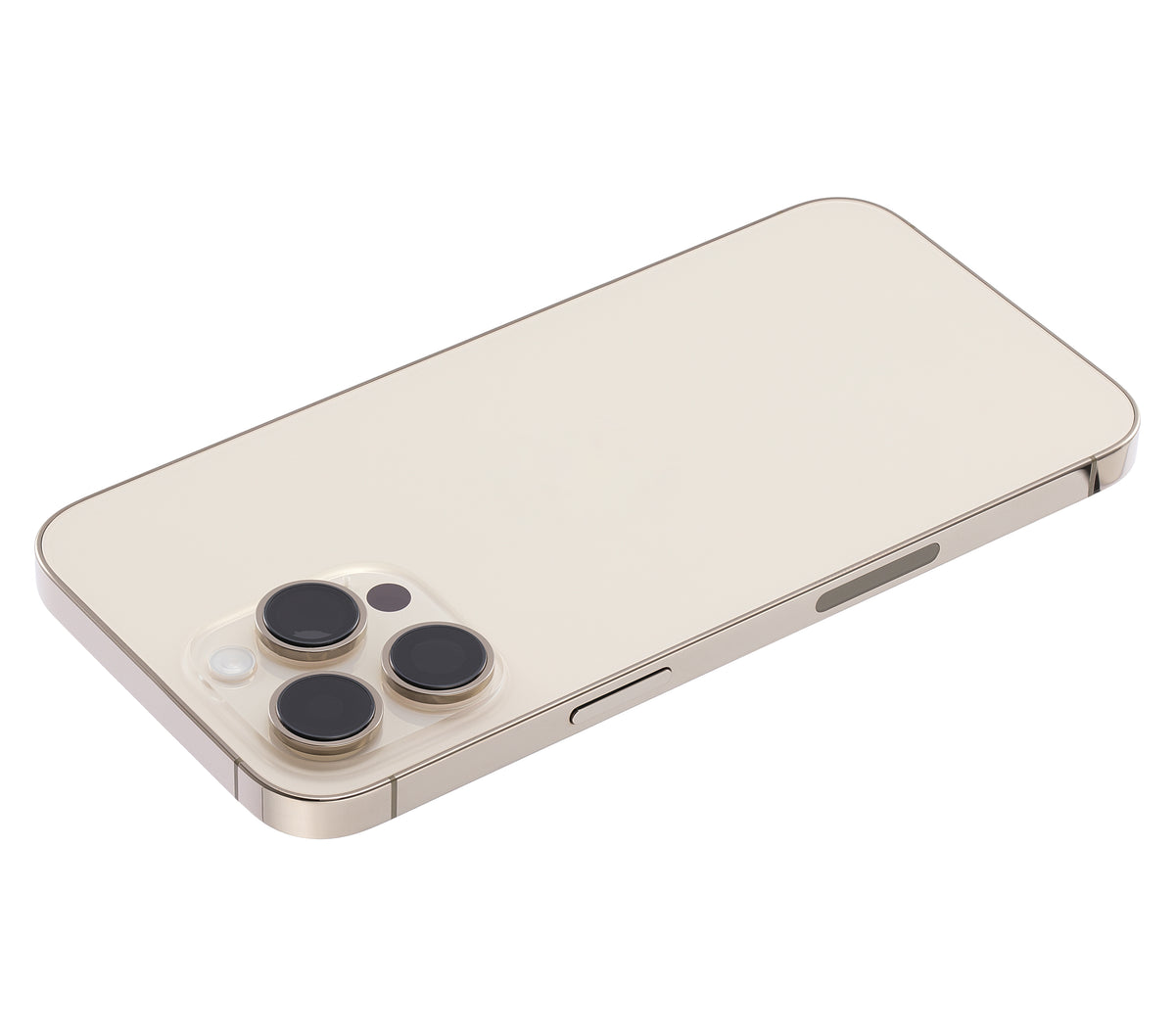 Back Housing W/ Small Parts For iPhone 14 Pro Max (US Version) (Used OEM Pull: Grade A) (Gold)