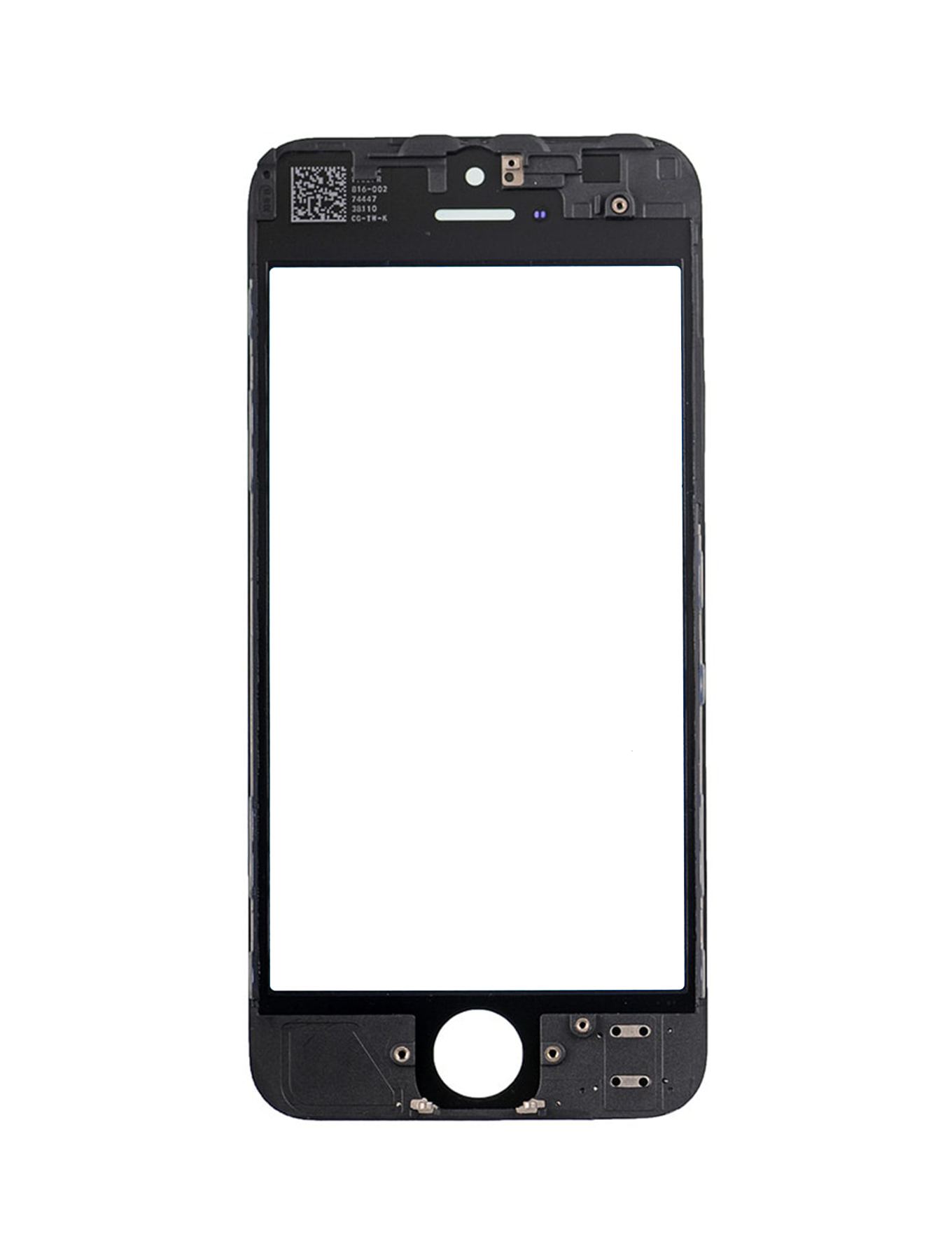 Glass With Frame For iPhone 5 (Black)