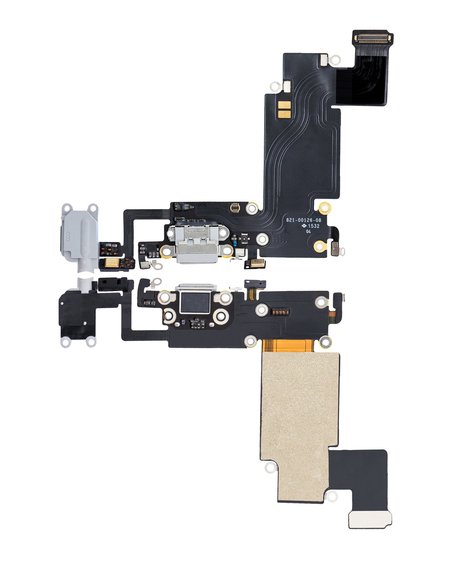 Charging Port Flex Cable For iPhone 6S Plus (Premium) (Silver)