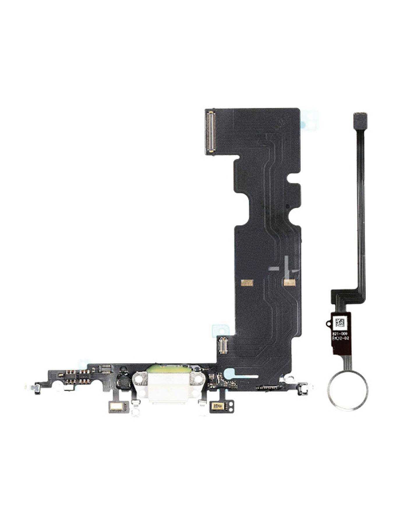 Home Button Solution W/ Charging Port For iPhone 8 (Silver) (Version 2)