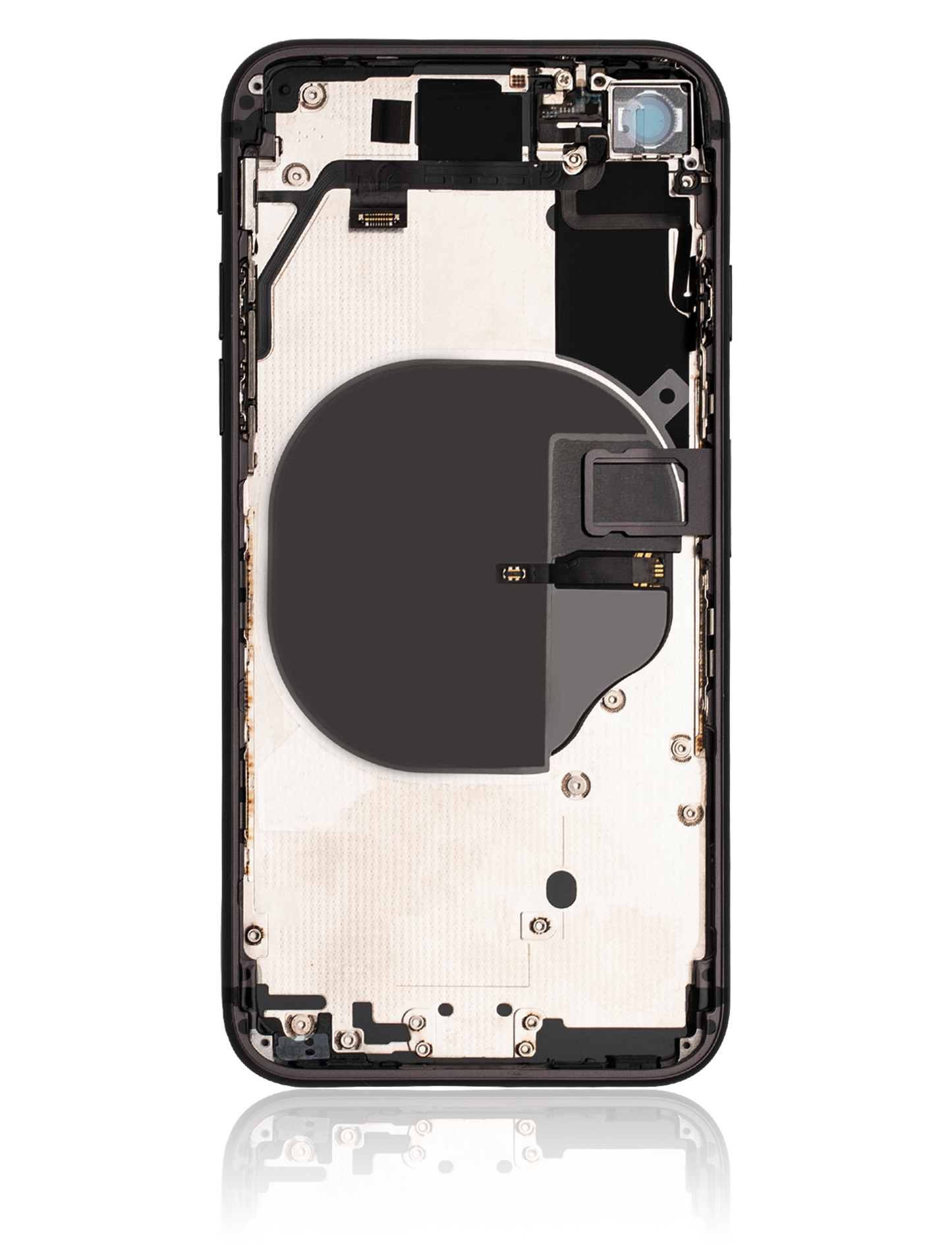 Back Housing W/ Small Parts For iPhone 8 (Used OEM Pull: Grade C) (Space Gray)