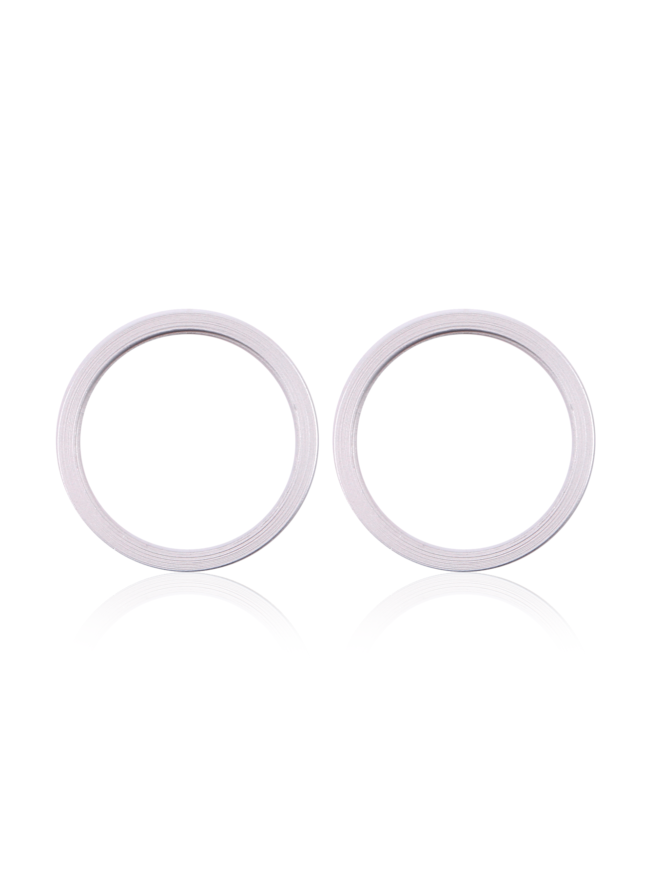Back Camera Bezel Ring Only For iPhone 11 / 12 / 12 Mini (White) (2 Piece Set) (10 Pack)