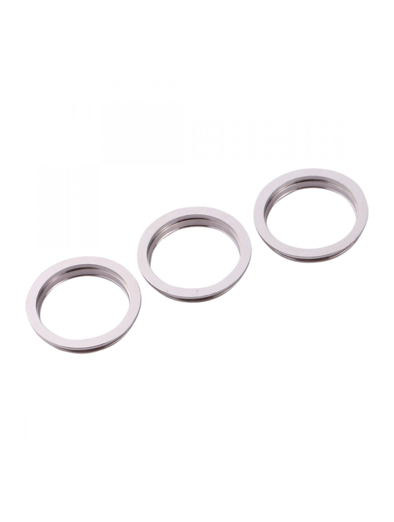 Back Camera Bezel Ring Only For iPhone 11 Pro / 11 Pro Max (Silver) (3 Piece Set) (10 Pack)