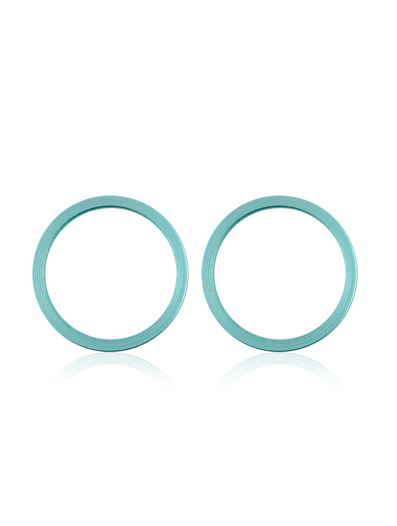 Back Camera Bezel Ring Only For iPhone 11 (Green) (2 Piece Set) (10 Pack)