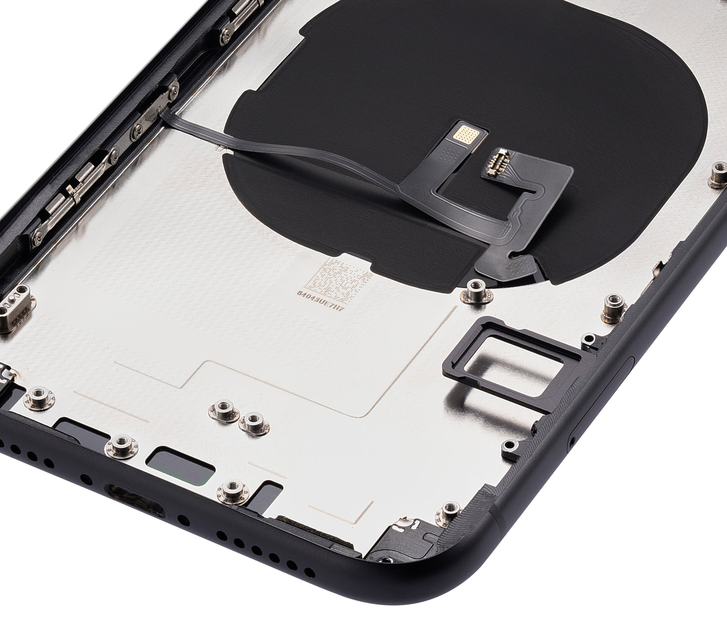 Back Housing W/ Small Components Pre-Installed For iPhone XR (No Logo) (Aftermarket Plus) (Space Gray)