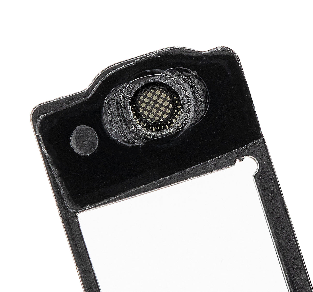 Flash Light / Power Flex Bracket With Microphone Mesh For iPhone XR (Black) (10 Pack)