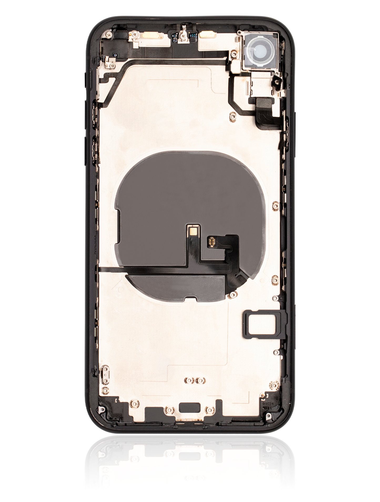 Back Housing W/ Small Parts For iPhone XR (Used OEM Pull: Grade A) (Black)