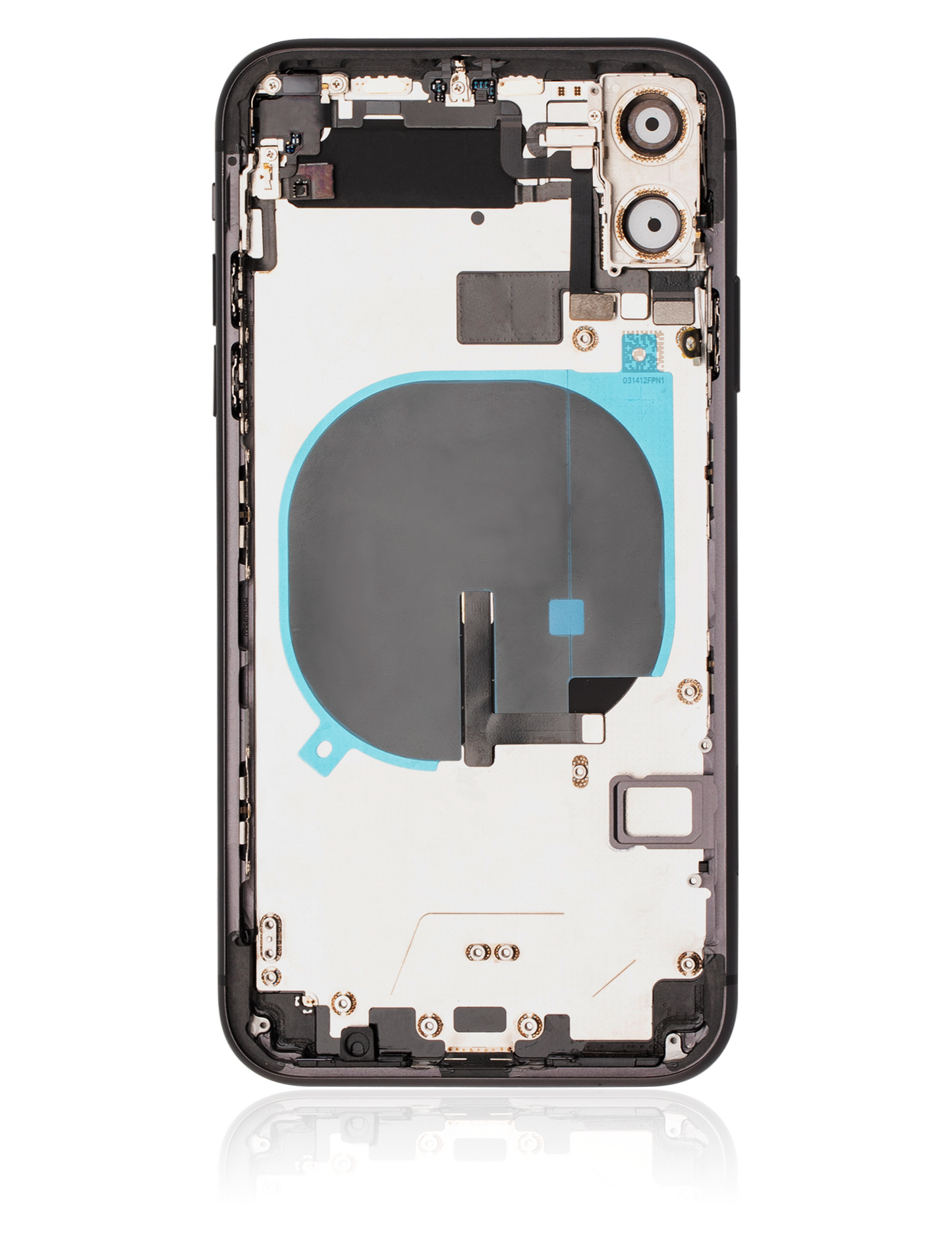 Back Housing W/ Small Components Pre-Installed For iPhone 11 (Used OEM Pull: Grade A) (Black)