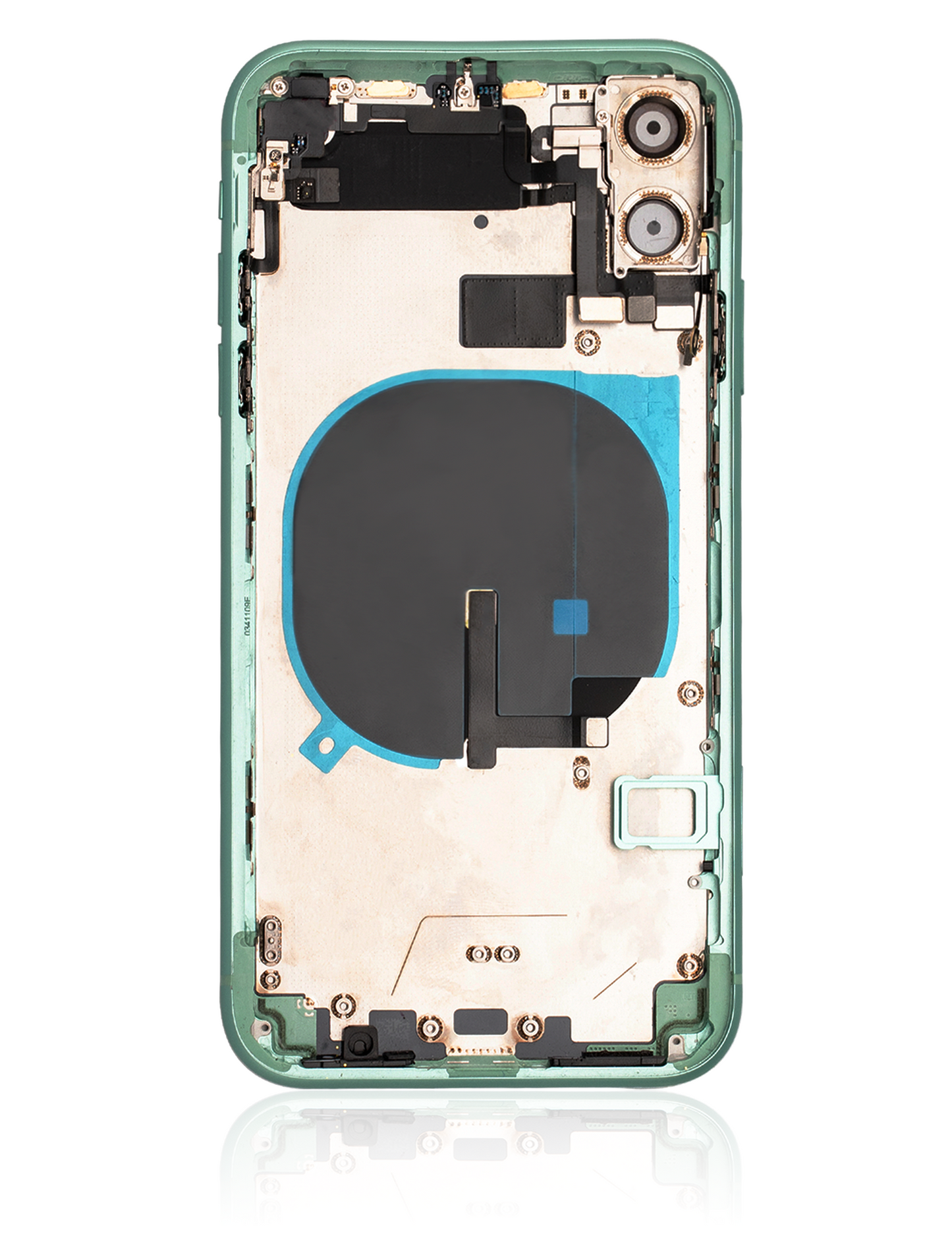 Back Housing W/ Small Components Pre-Installed For iPhone 11 (Used OEM Pull: Grade A) (Green)