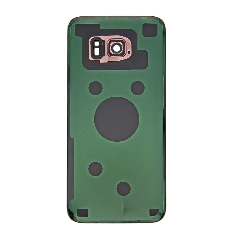 Back Cover Glass With Camera Lens For Samsung Galaxy S7 Edge (No Logo) (Aftermarket Plus) (Rose Pink)