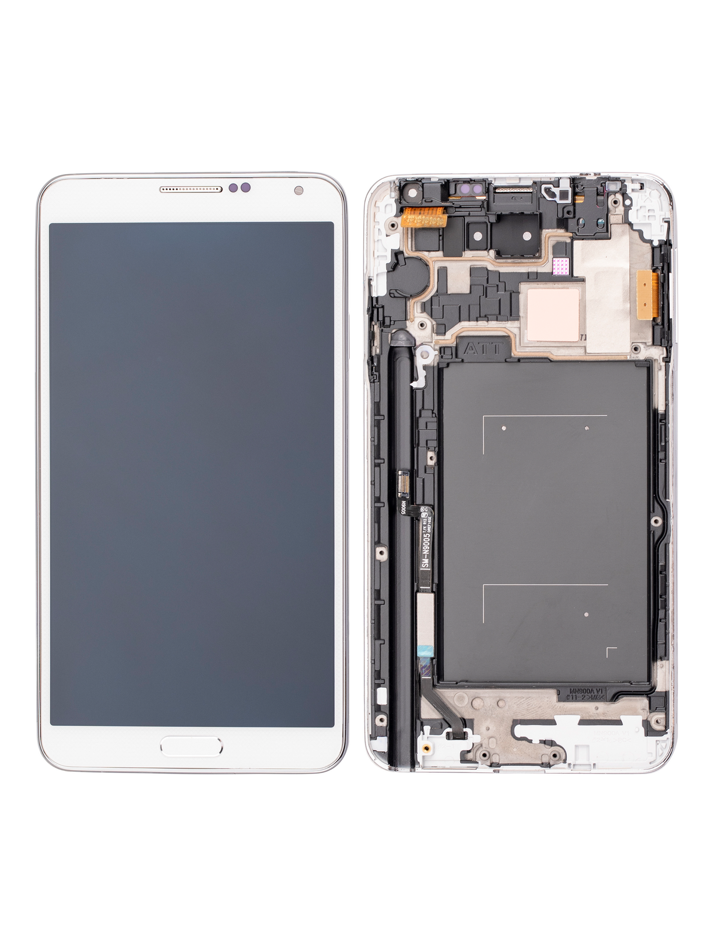 OLED Assembly With Frame For Samsung Galaxy Note 3 (Refurbished) (AT&T / T-Mobile) (White)