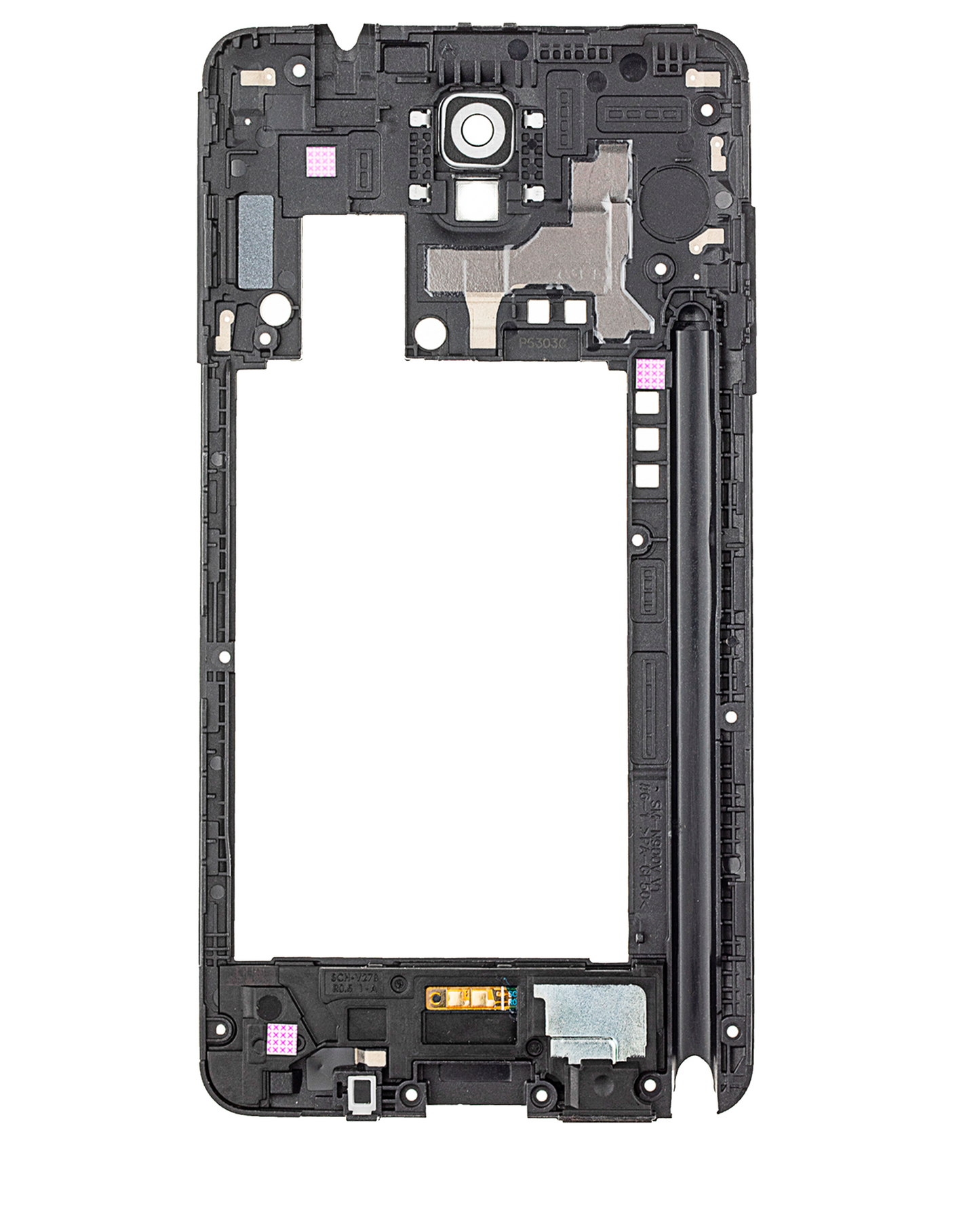 Mid-Frame Housing For Samsung Note 3 N900V (White)