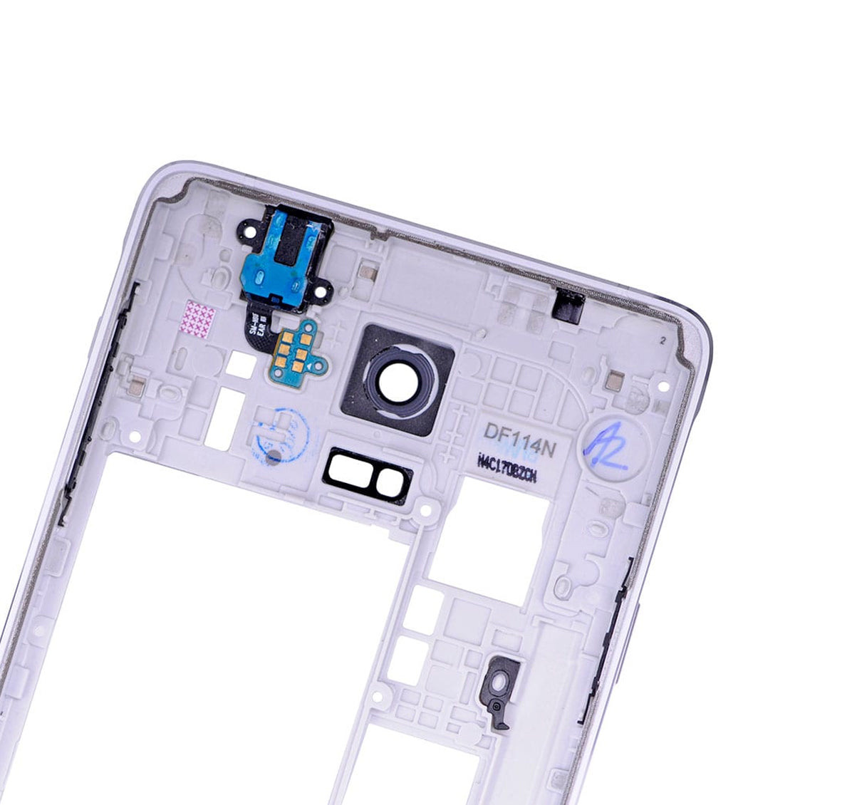 Mid-Frame Housing For Samsung Galaxy Note 4 (With Small Parts) (White)