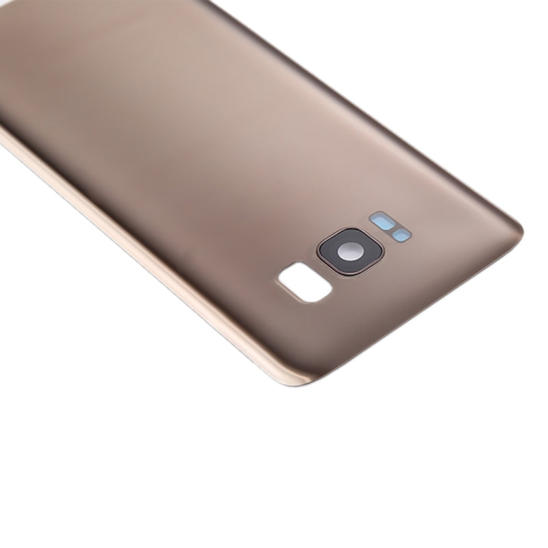 Back Cover Glass With Camera Lens For Samsung Galaxy S8 (No Logo) (Aftermarket Plus) (Maple Gold)