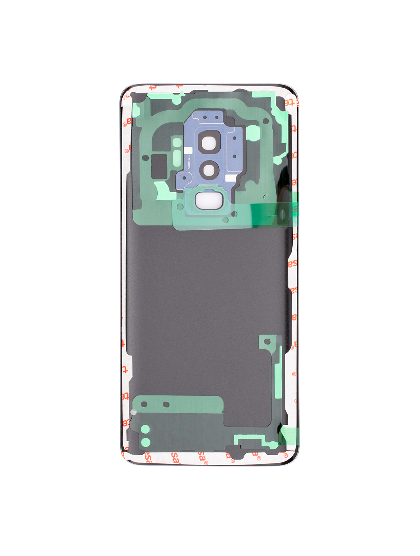 Back Cover Glass With Camera Lens For Samsung Galaxy S9 Plus (No Logo) (Aftermarket Plus) (Coral Blue)