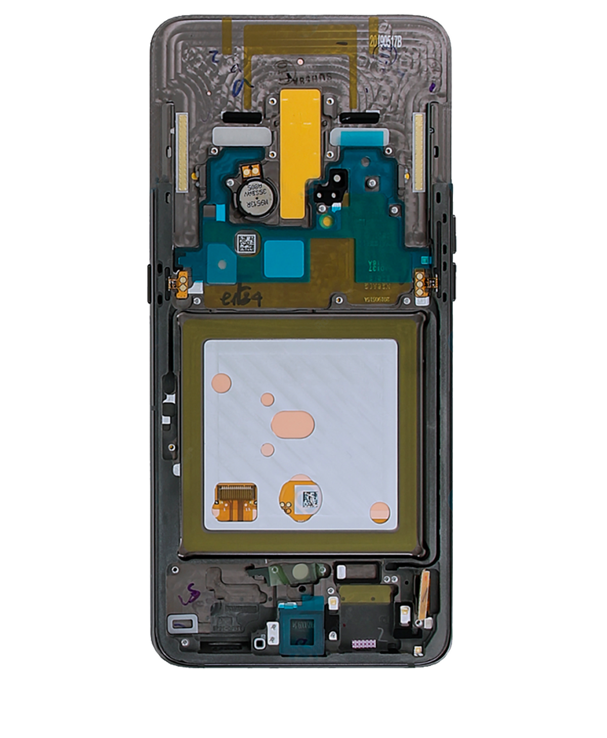 OLED Assembly With Frame For Samsung Galaxy A80 (A805 / 2019) (Service Pack) (Phantom Black) - product image 2