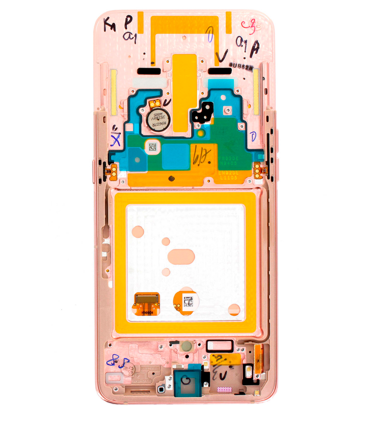 LCD Assembly With Frame For Samsung Galaxy A80 (A805 / 2019) (Angel Gold) (Service Pack)