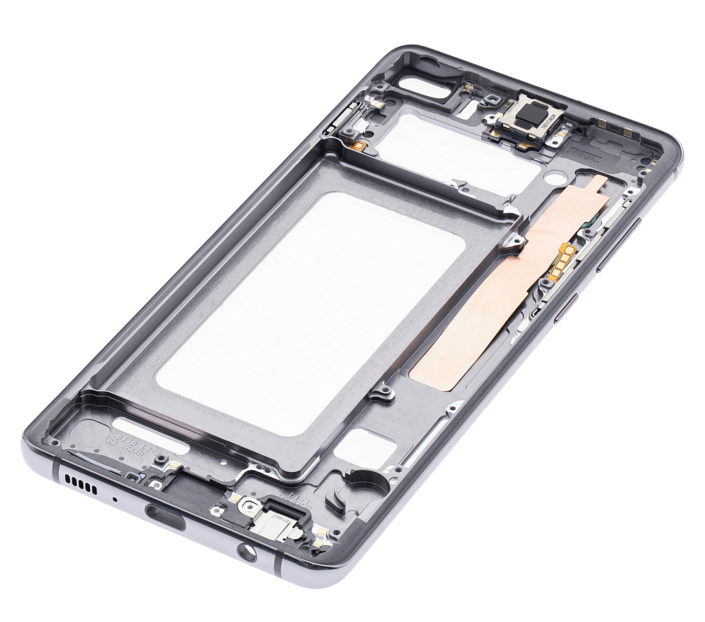 Mid-Frame Housing For Samsung Galaxy S10 Plus (With Small Parts) (Ceramic Black)