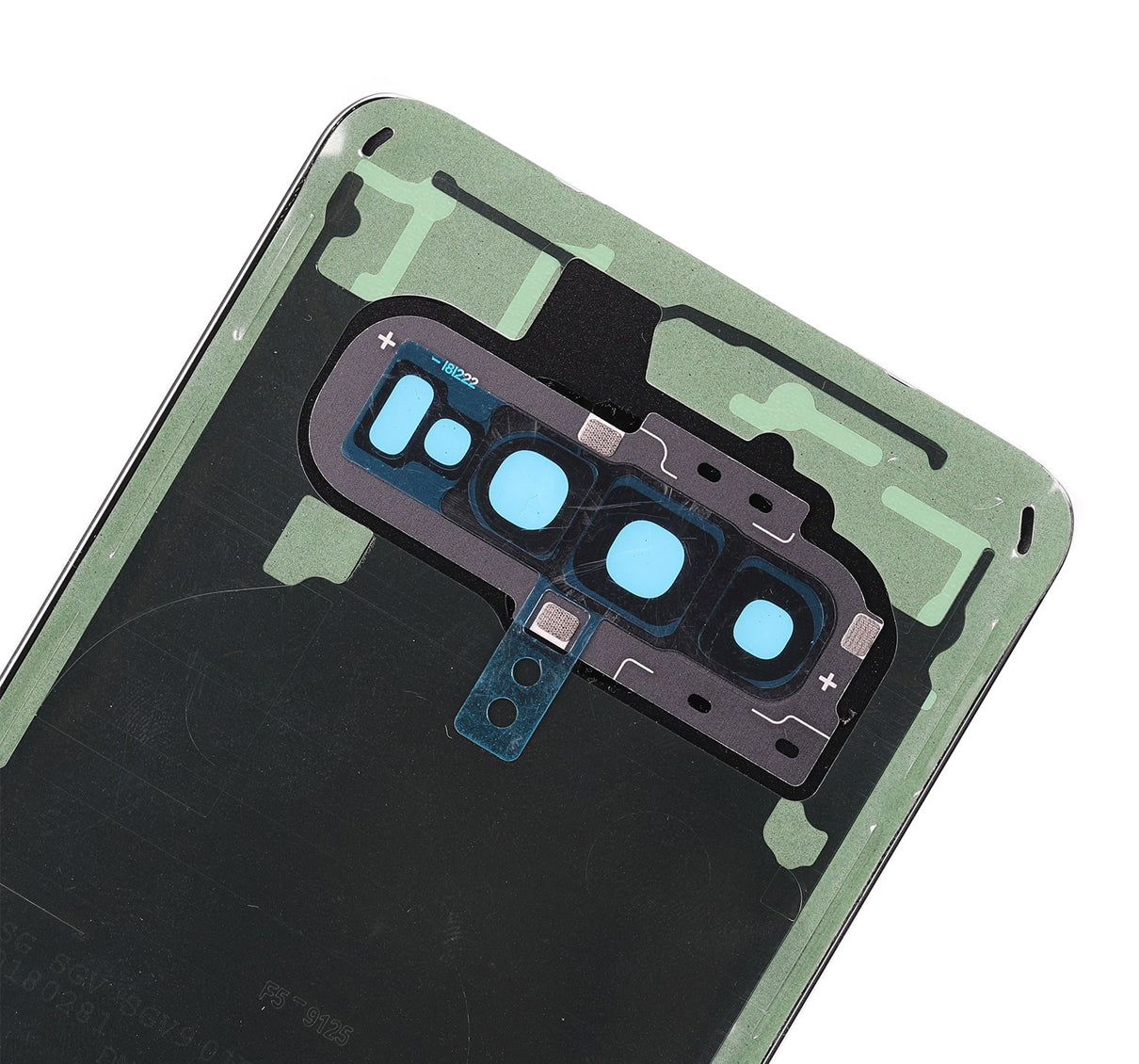 Back cover Glass With Camera Lens For Samsung Galaxy S10E (No Logo) (Aftermarket Plus) (Prism Green)