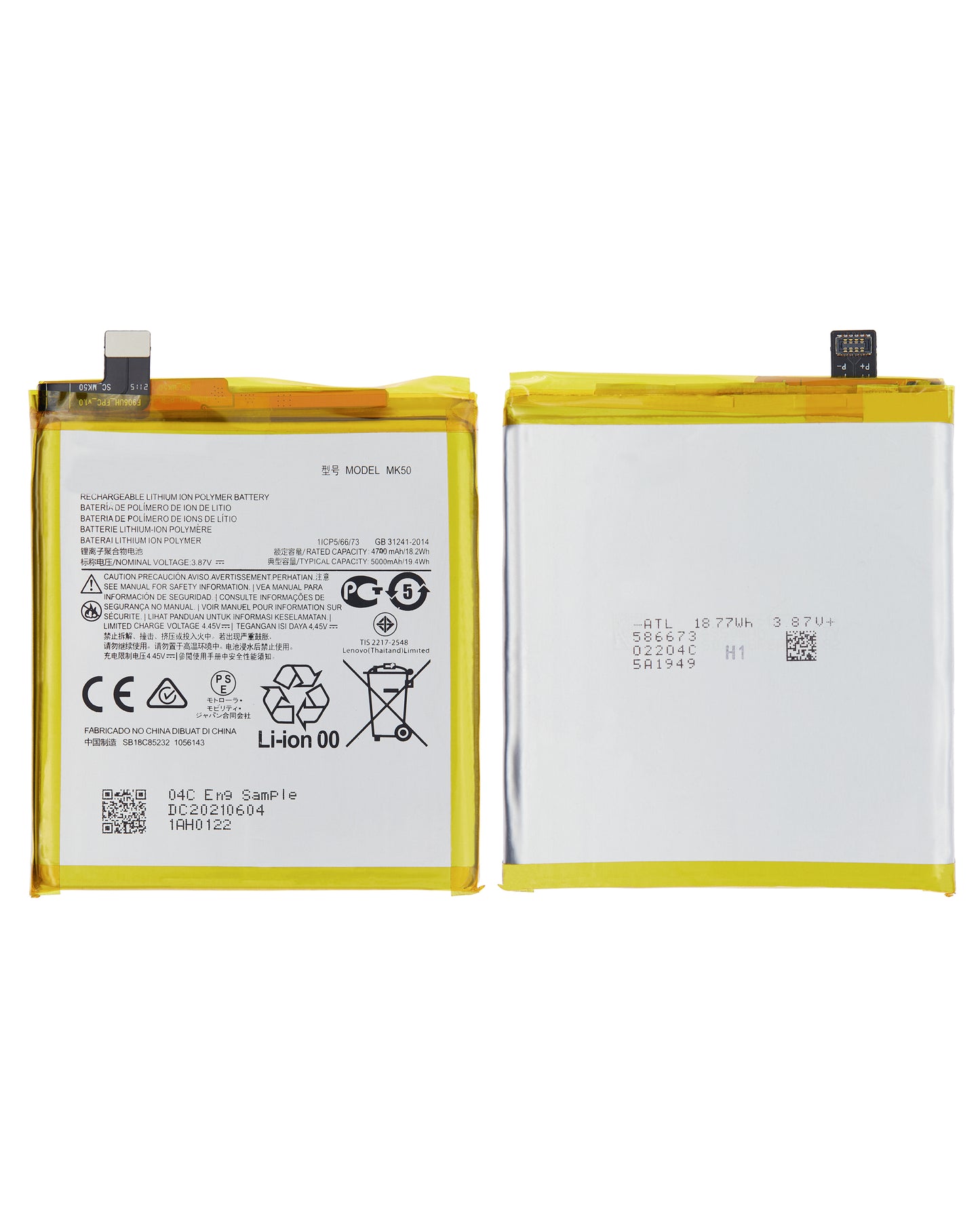 Replacement Battery For Motorola Moto G 5G (XT2113-3 / 2020) / One 5G Ace (XT2113 / 2020) / One 5G Ace (XT2113-2 / 2021) (MK50) replacement part for compatible Motorola phone, SKU 107082025169, product image 6