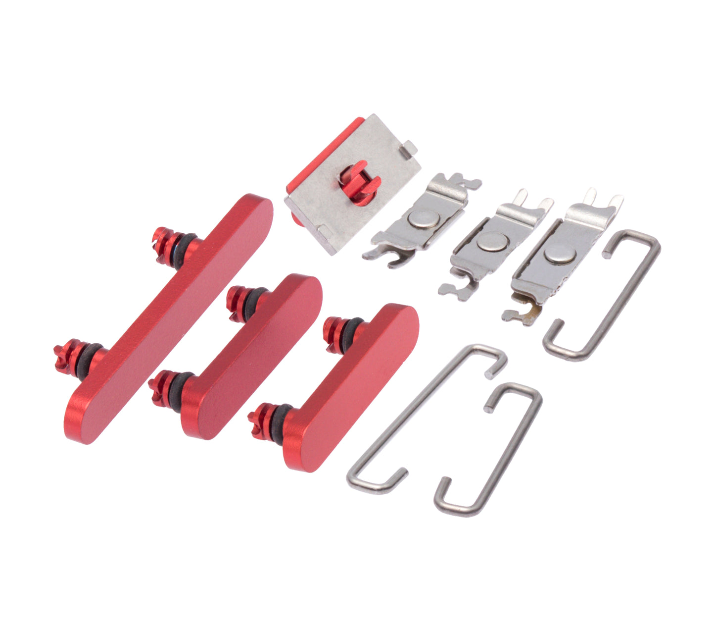Hard Buttons (Power / Volume / Switch) For iPhone 12 Mini (Red)