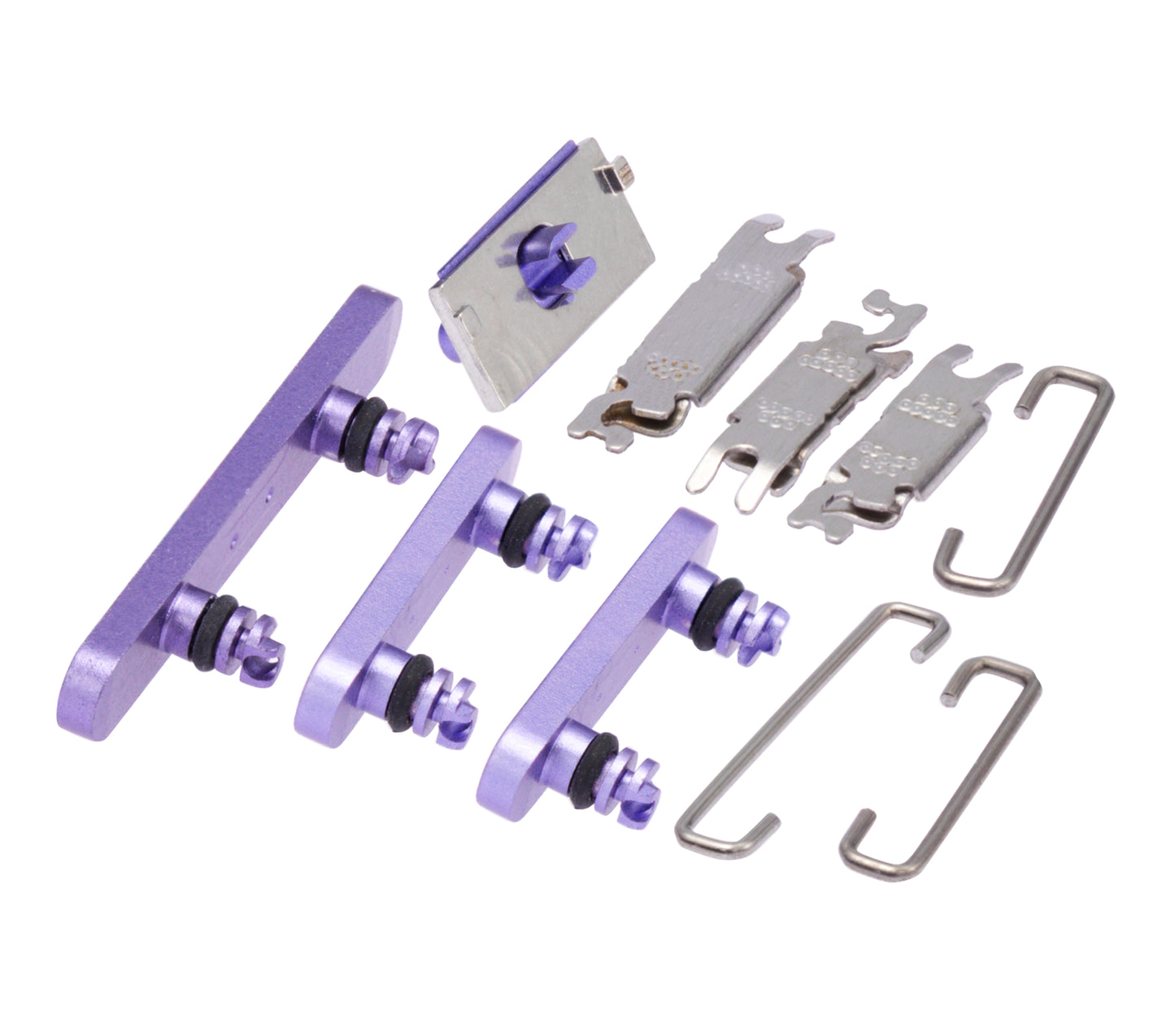 Hard Buttons (Power / Volume / Switch) For iPhone 12 Mini (Purple)