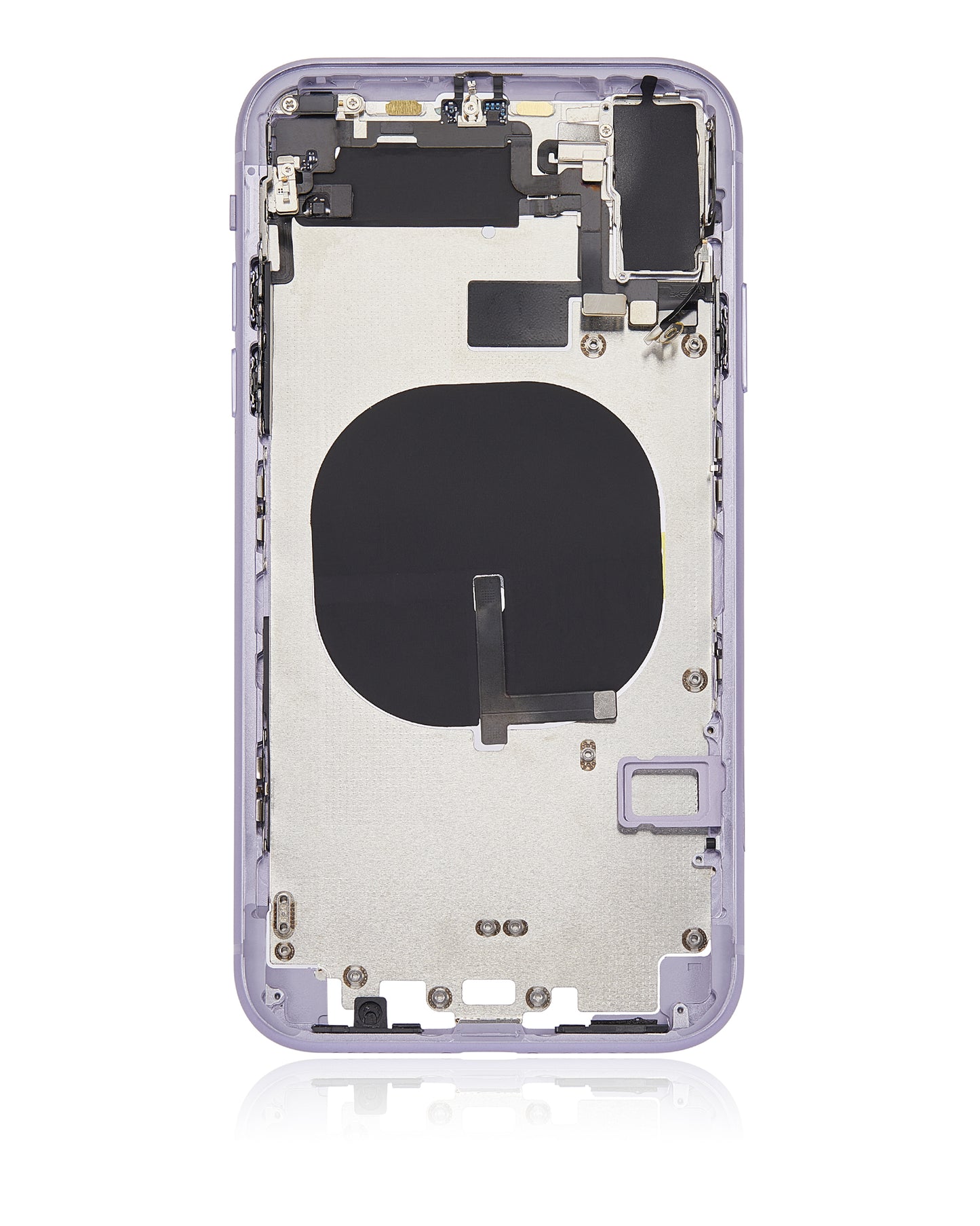 Back Housing W/ Small Components Pre-Installed (Without Back Cover) For iPhone 11 (Purple)