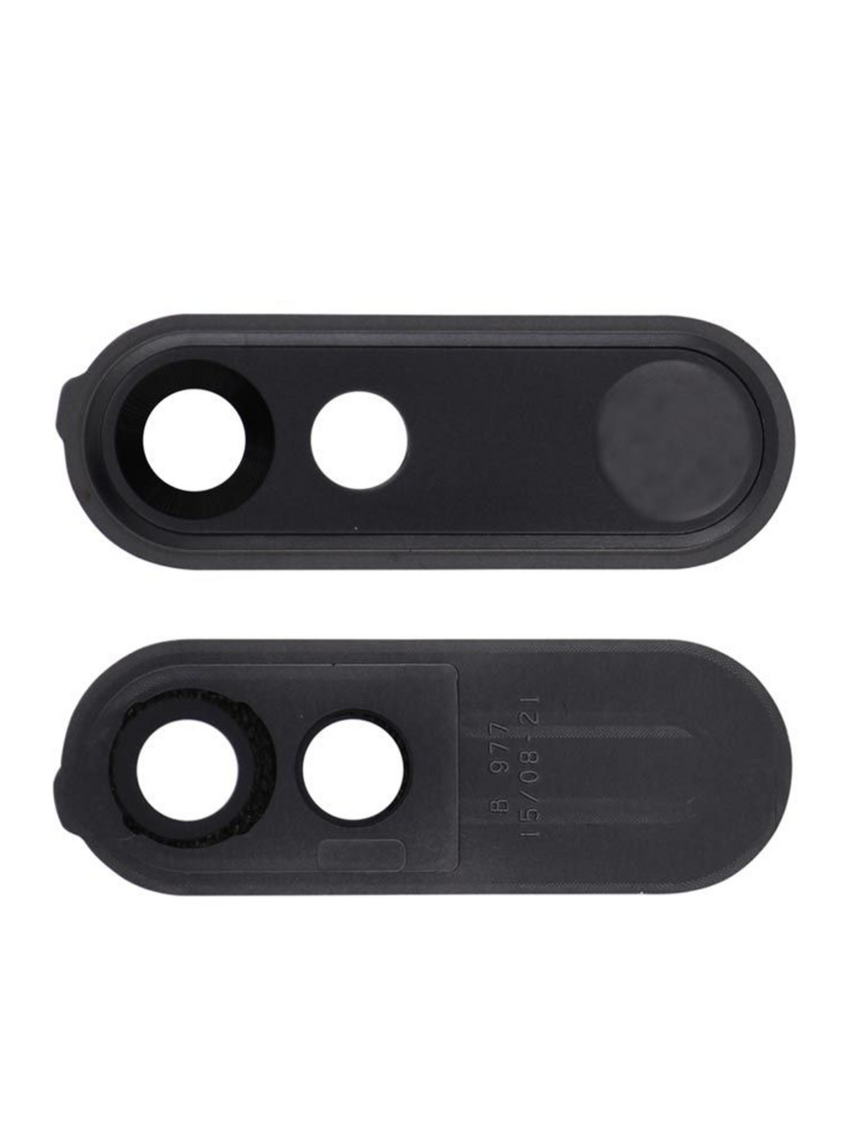 Back Camera Lens Cover for Motorola Droid Turbo 2 (XT1585 / 2015) Black - repair component detail angle, SKU 107082030540, image 4