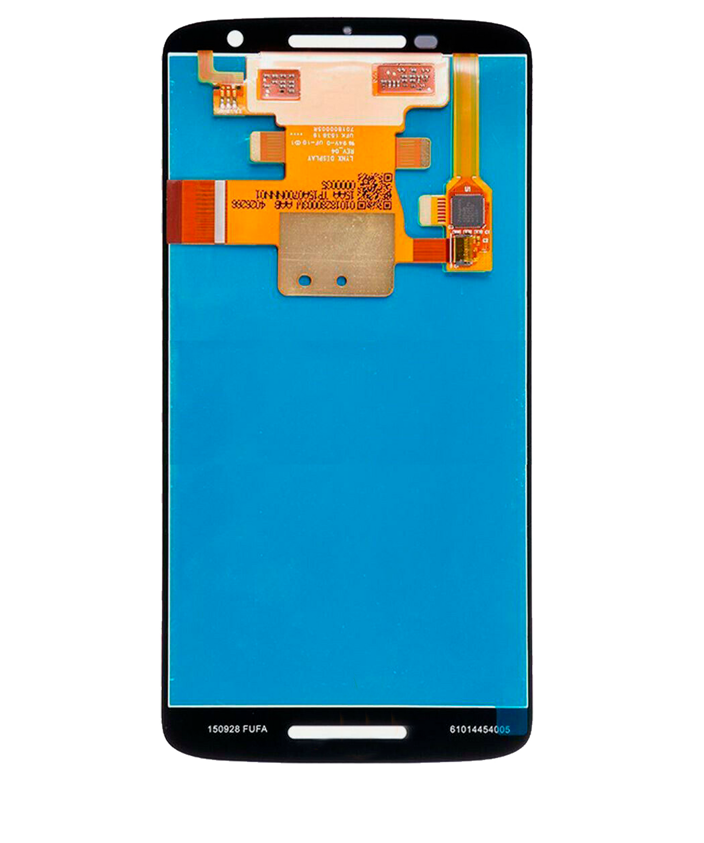 LCD Assembly Without Frame for Motorola Droid Maxx 2 (XT1565 / 2015) Refurbished White - repair component detail angle, SKU 107082036902, image 4