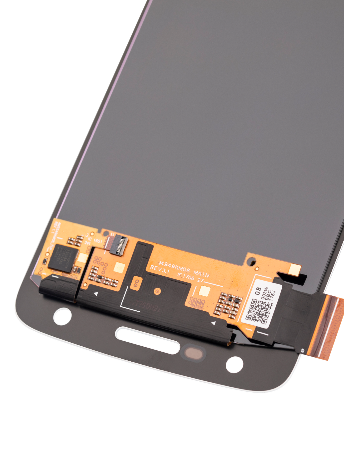 LCD Assembly Without Frame For Motorola Moto Z Play Droid (XT1635 / 2016) (Refurbished) (White) - Motorola replacement part, supplementary product view, SKU 107082048107