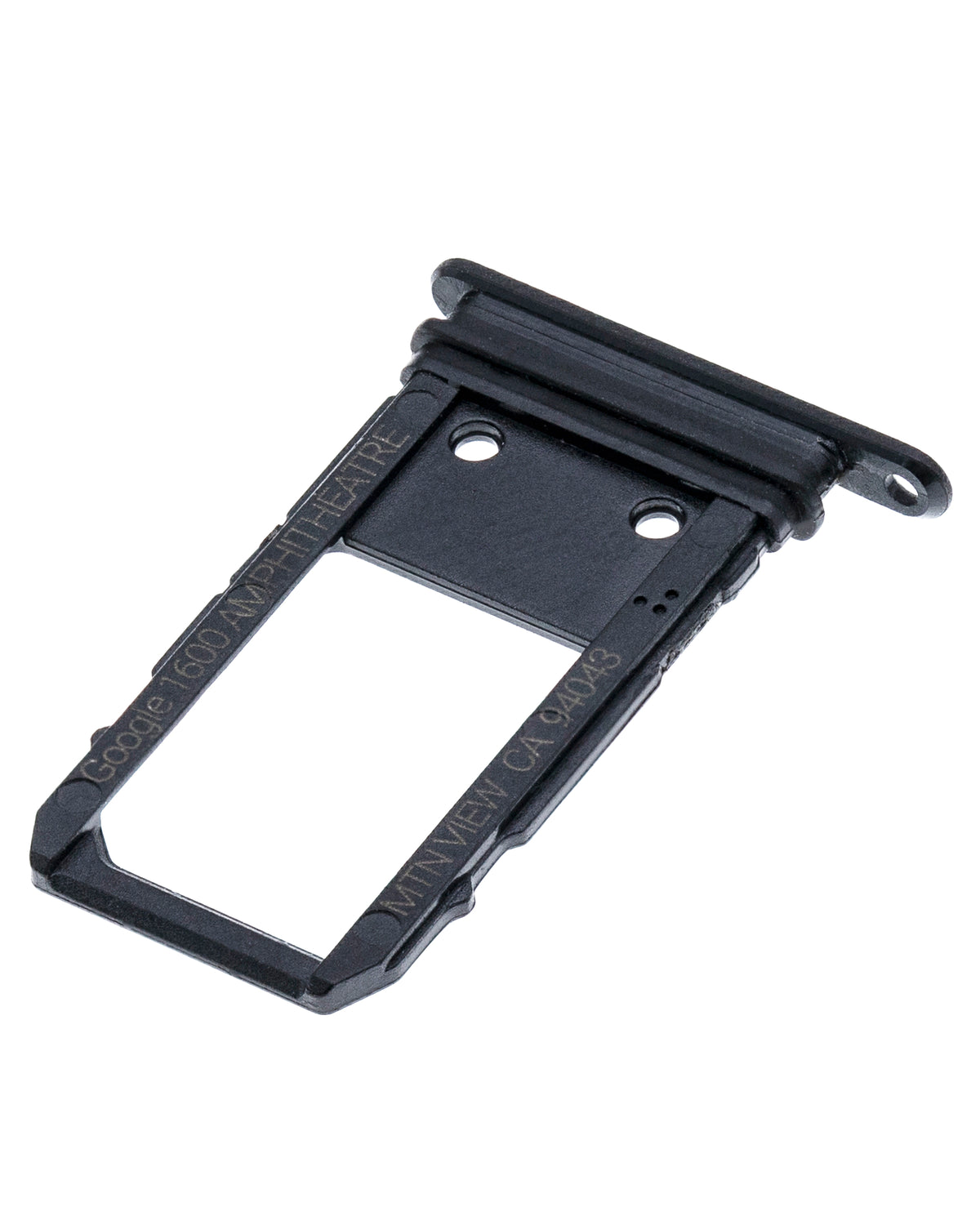 Sim Card Tray For Google Pixel 2 (Just Black) - replacement part additional angle