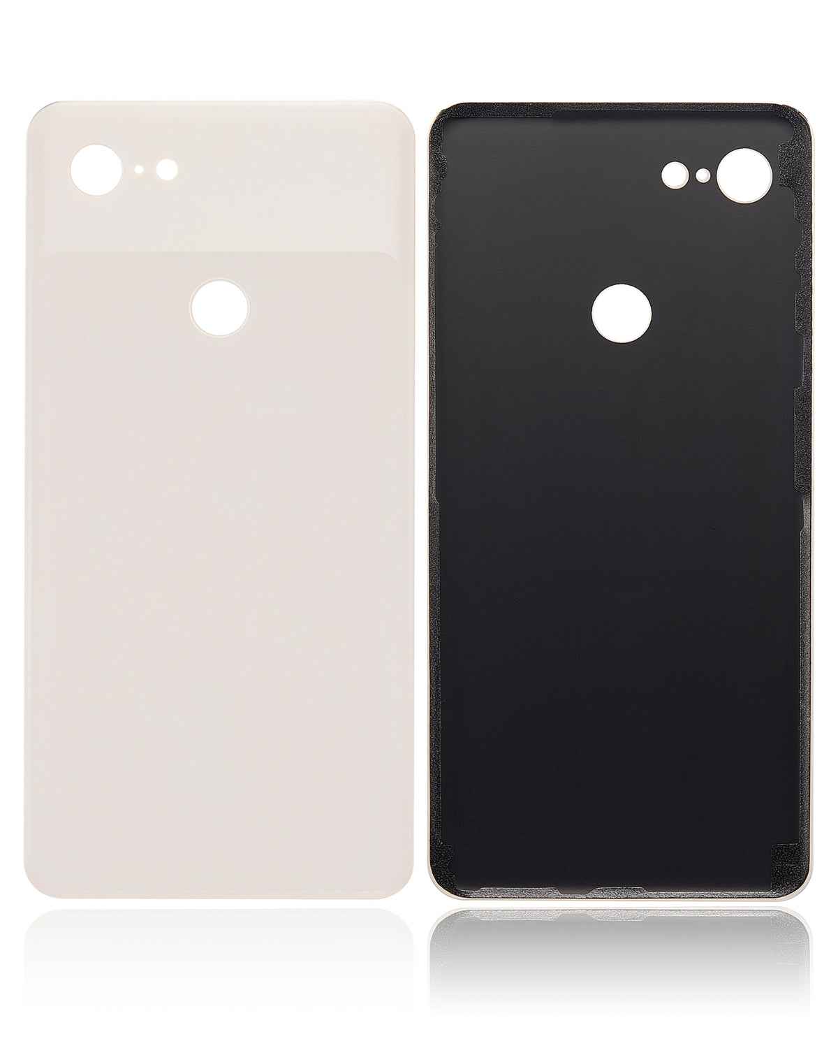 Back cover Glass For Google Pixel 3 XL (Pink) - repair component detailed angle