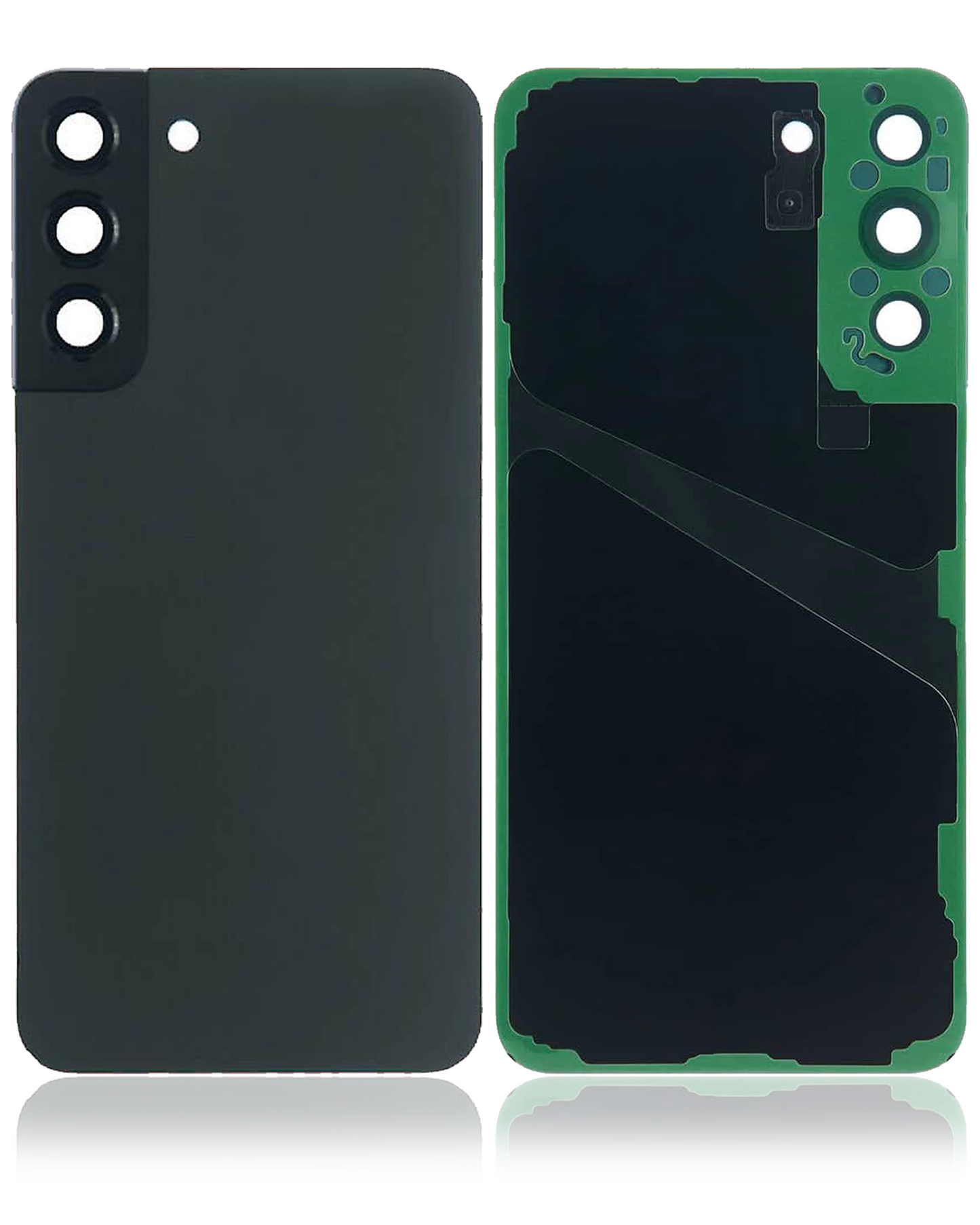 Back Cover Glass With Camera Lens Samsung Galaxy S22 Plus (Service Pack) (Phantom Black)