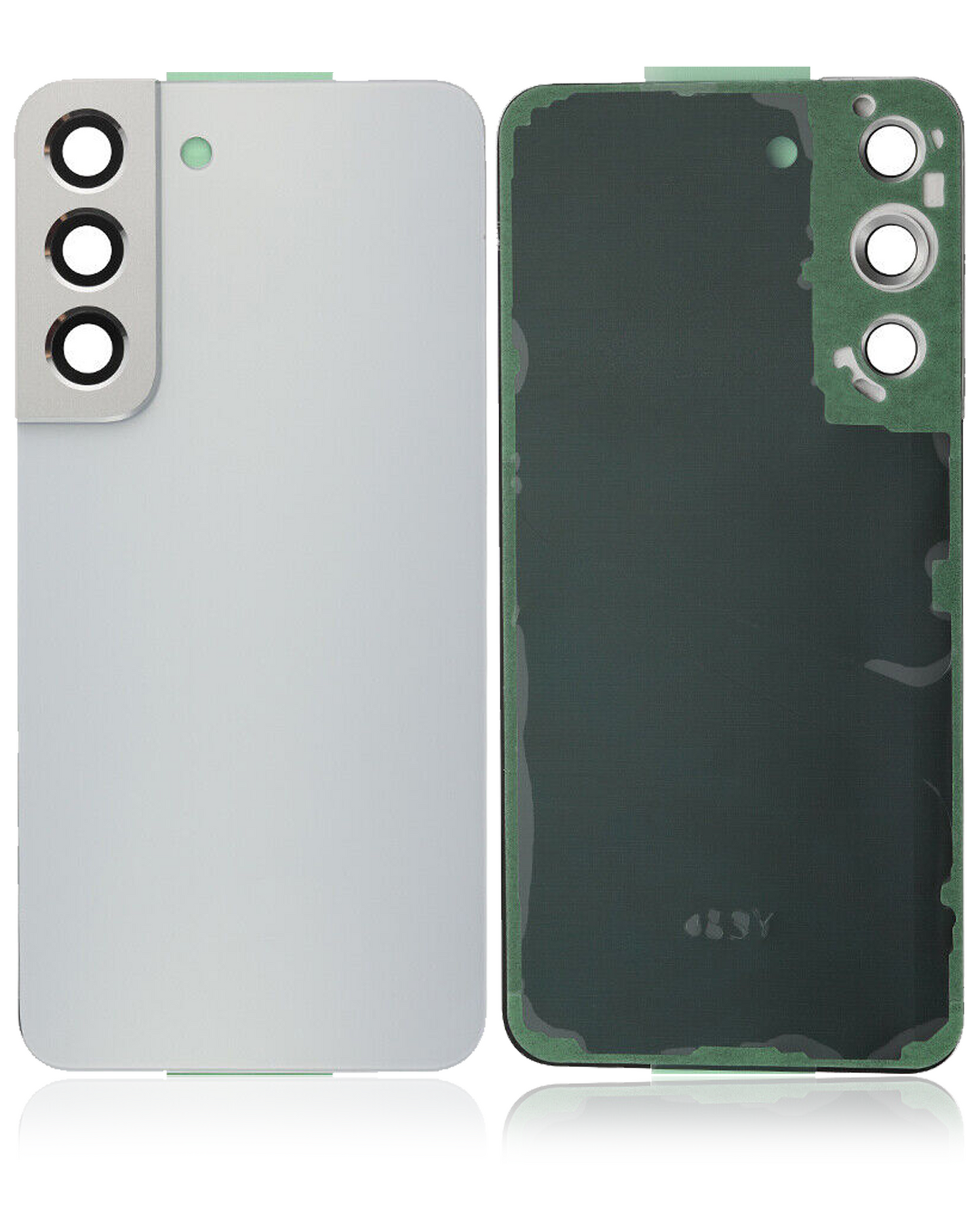 Back Cover Glass With Camera Lens Samsung Galaxy S22 Plus (Service Pack) (White)
