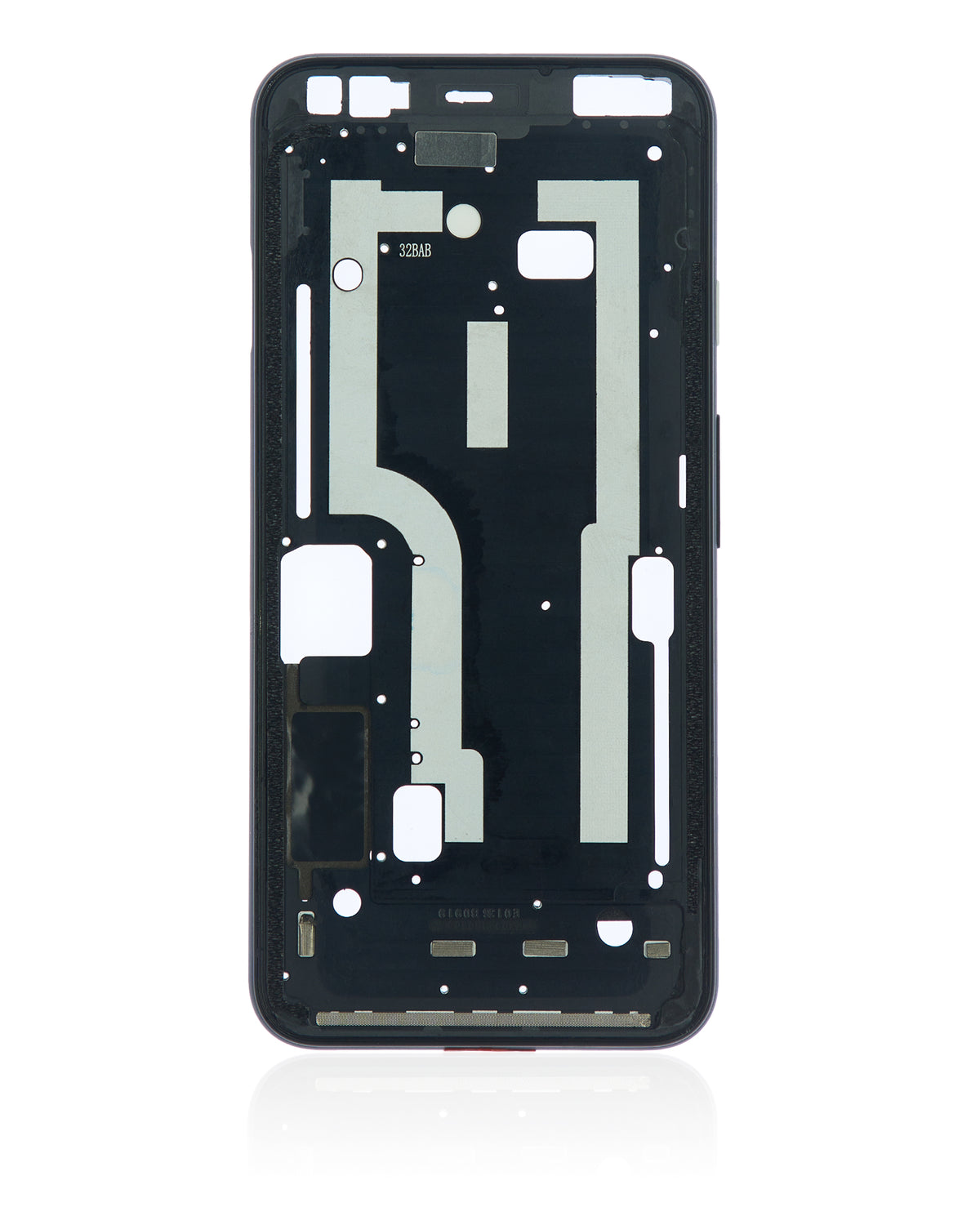 Mid-Frame Housing For Google Pixel 4 (Clearly White Power Button) - phone repair component product image