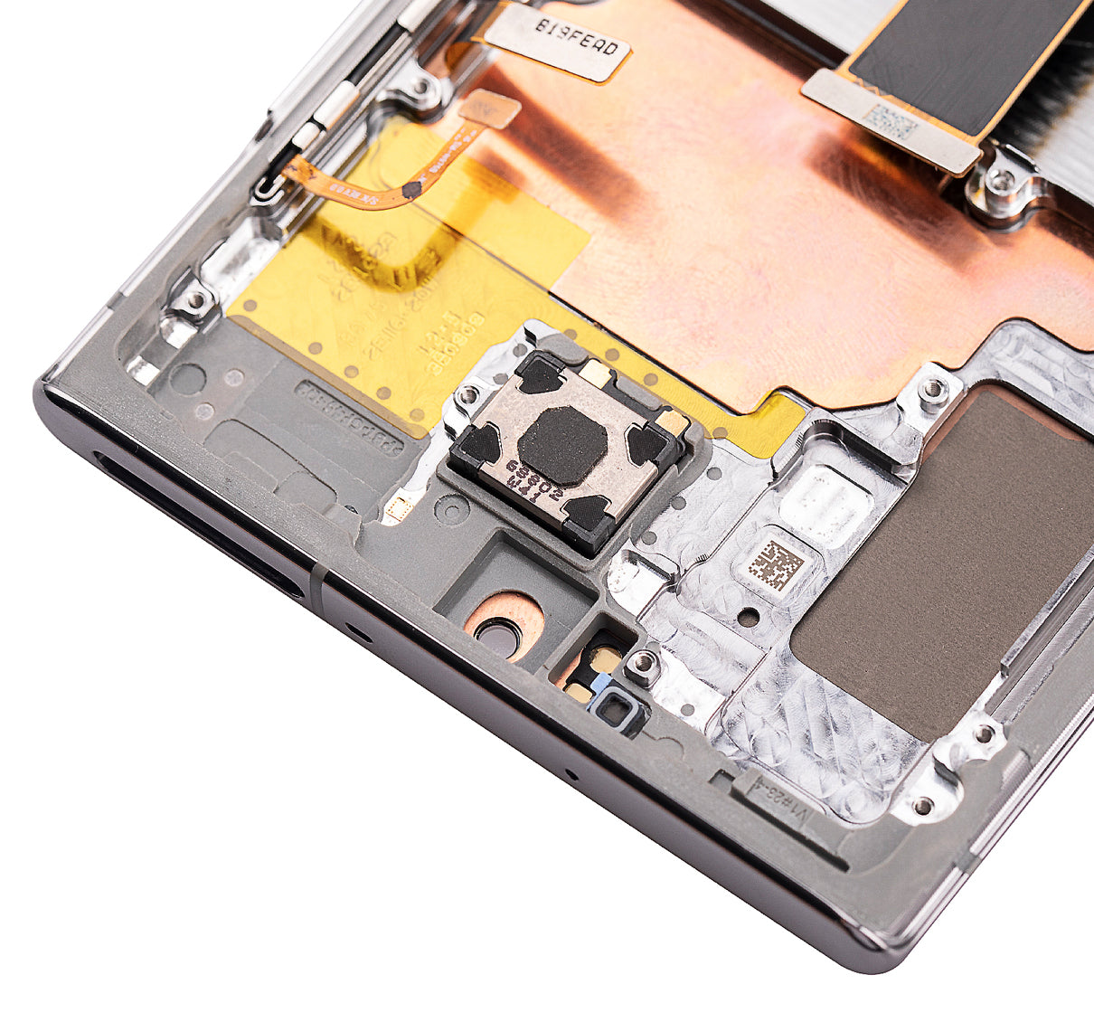 OLED Assembly With Frame For Samsung Galaxy Note 10 Plus / 5G (Refurbished) (Aura Glow / Silver)