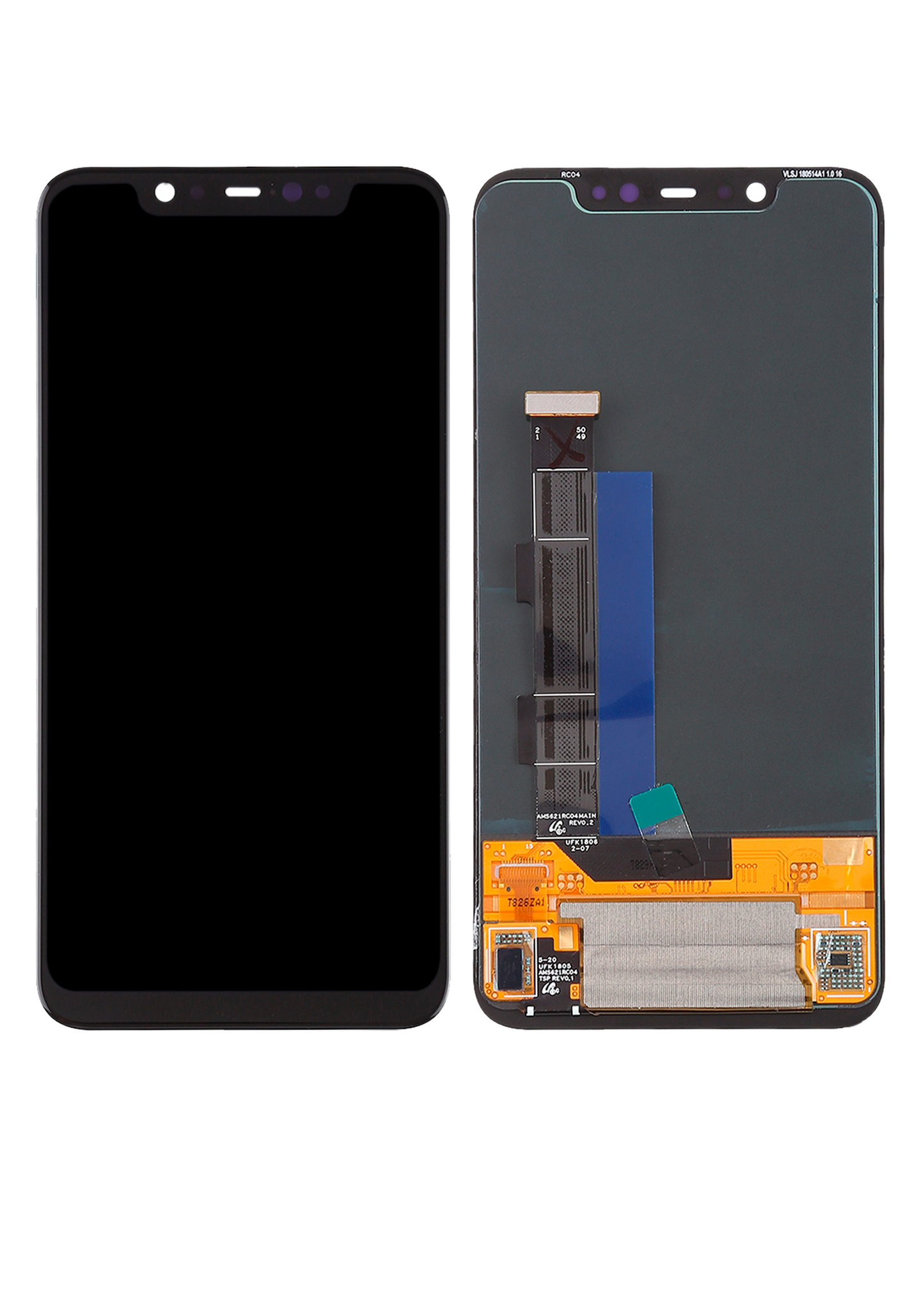 OLED Assembly Without Frame For Xiaomi Mi 8 (Refurbished) (All Colors) - repair part close detail image SKU 107082068801 - image 8