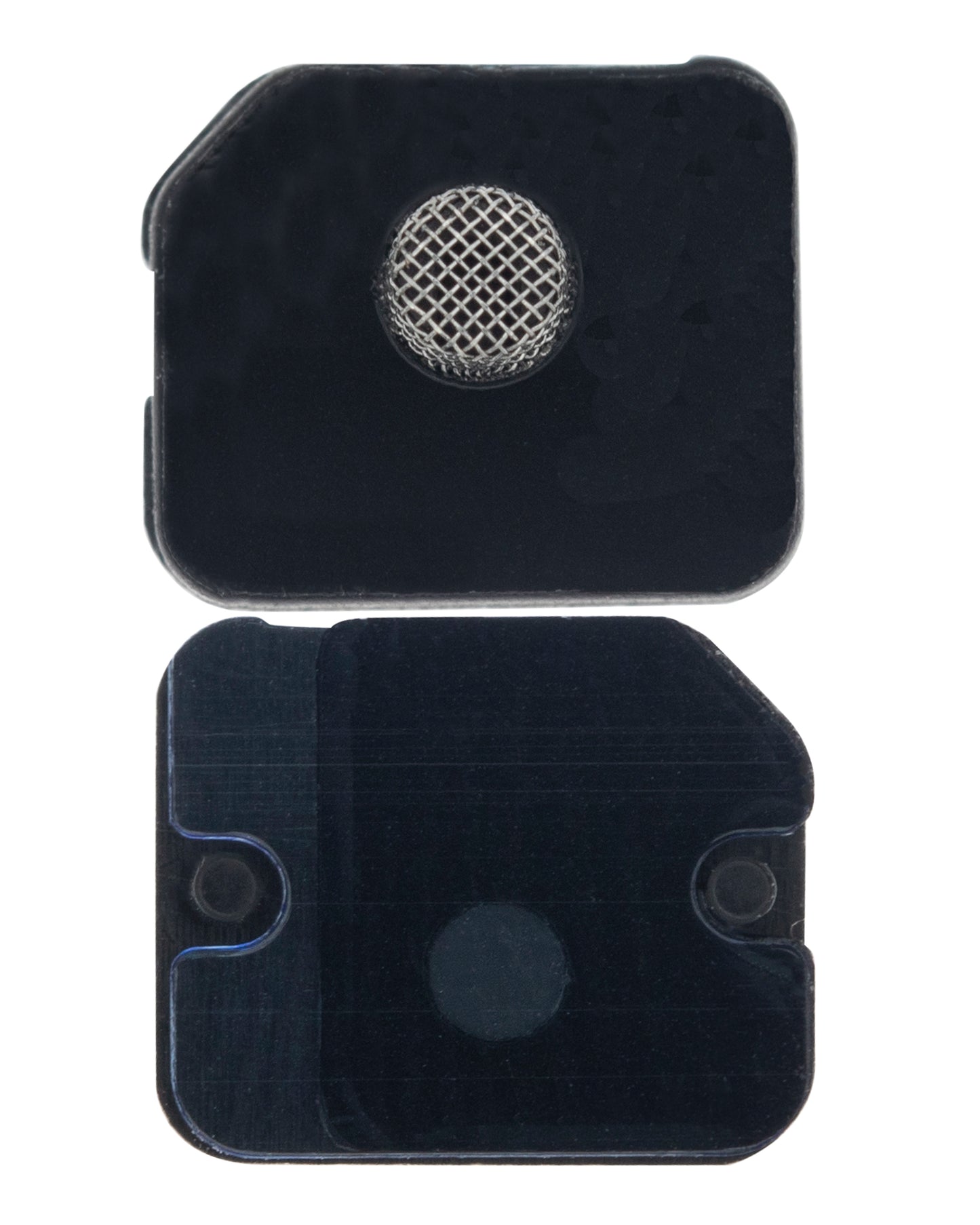 Flash Light / Power Flex Bracket With Microphone Mesh For iPhone 11 Pro Max (Silver) (10 Pack)