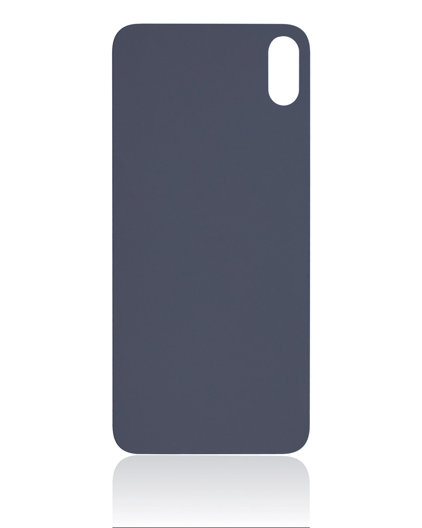 Back Glass With 3M Adhesive For iPhone XS Max (No Logo / Large Camera Hole) (Space Gray)
