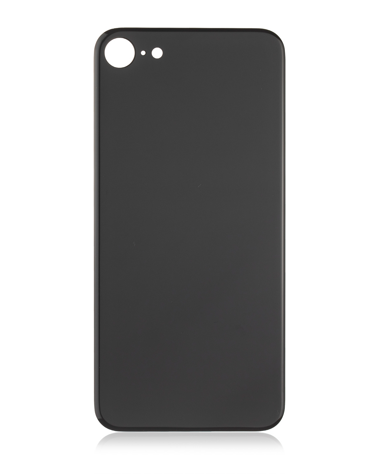 Back Glass With 3M Adhesive For iPhone 8 / SE (2020) (No Logo / Large Camera Hole) (Space Gray)