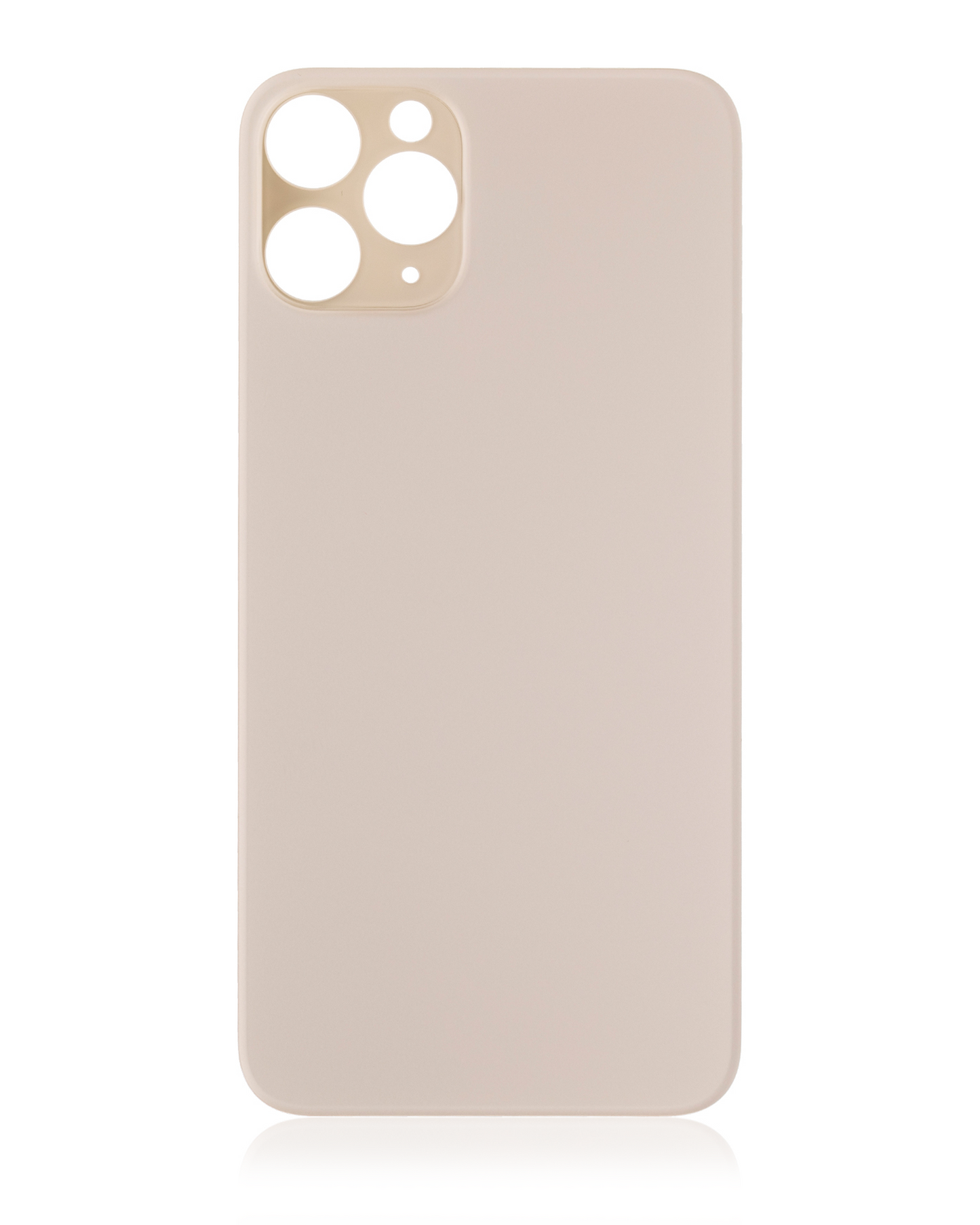 Back Glass With 3M Adhesive For iPhone 11 Pro (No Logo / Large Camera Hole) (Gold)