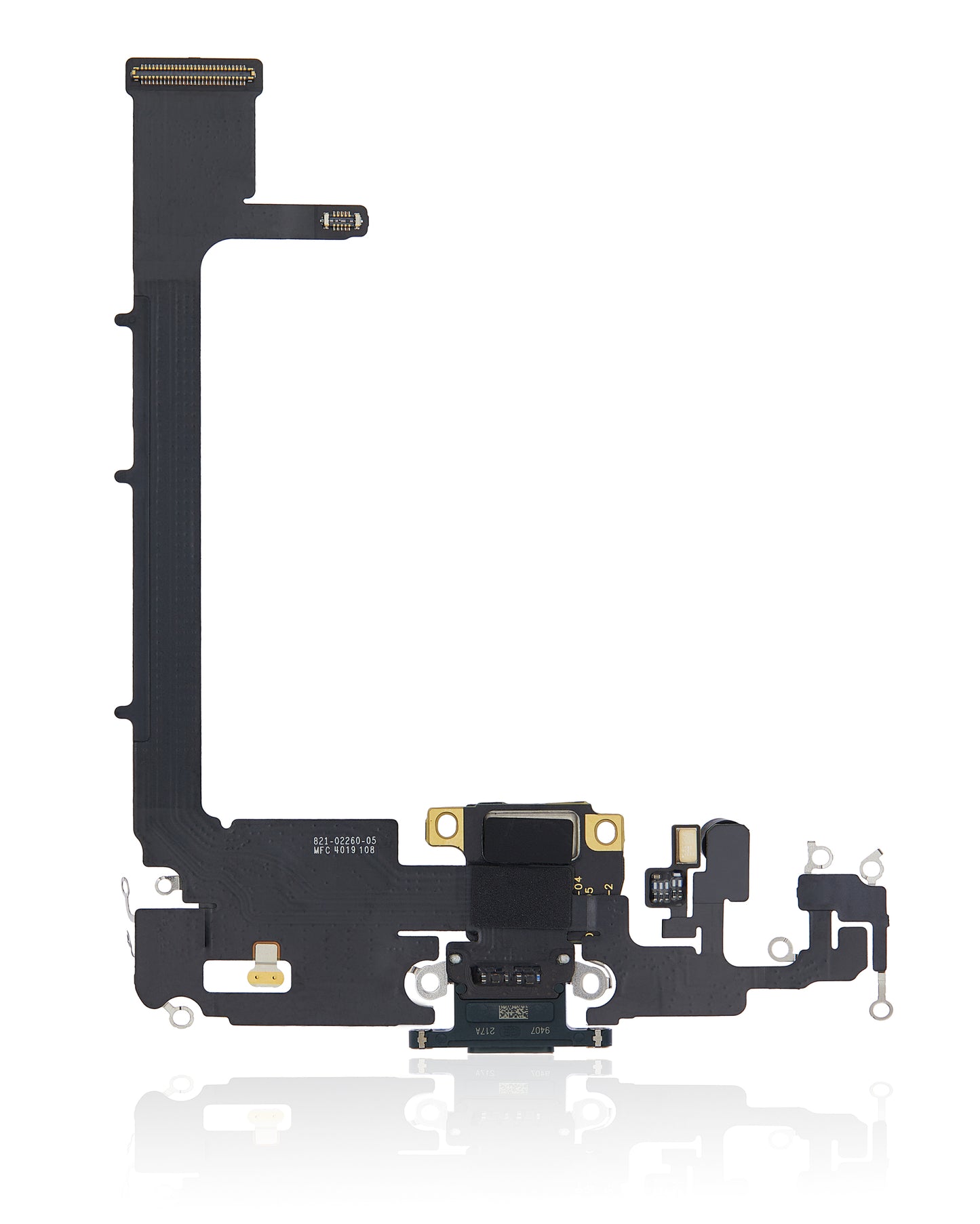 Charging Port Flex Cable With Board For iPhone 11 Pro Max (Used OEM Pull) (Midnight Green)