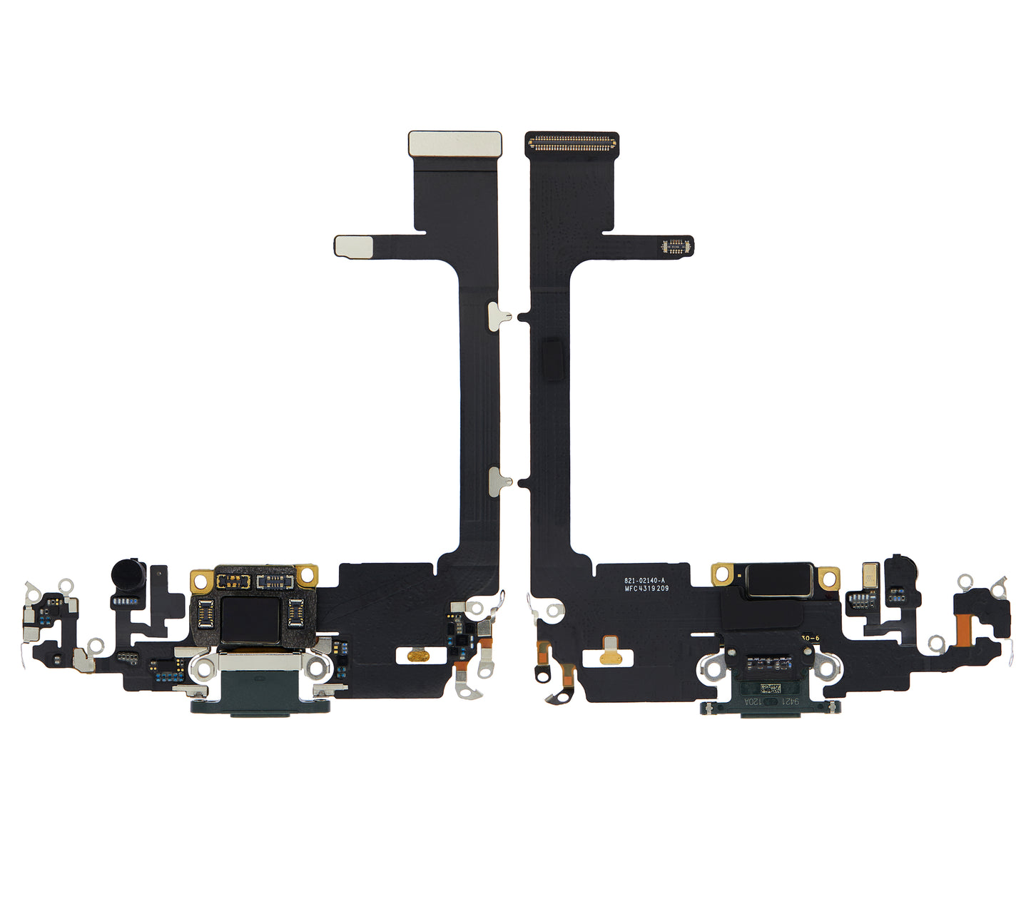 Charging Port Flex Cable With Board For iPhone 11 Pro (Used OEM Pull) (Midnight Green)