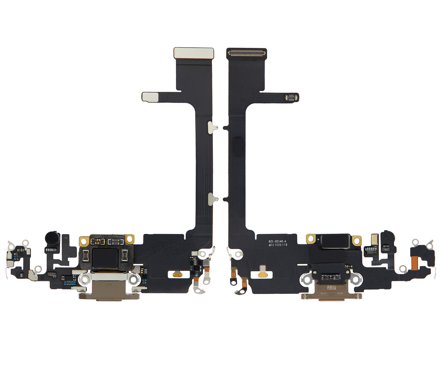 Charging Port Flex Cable With Board For iPhone 11 Pro (Used OEM Pull) (Gold)
