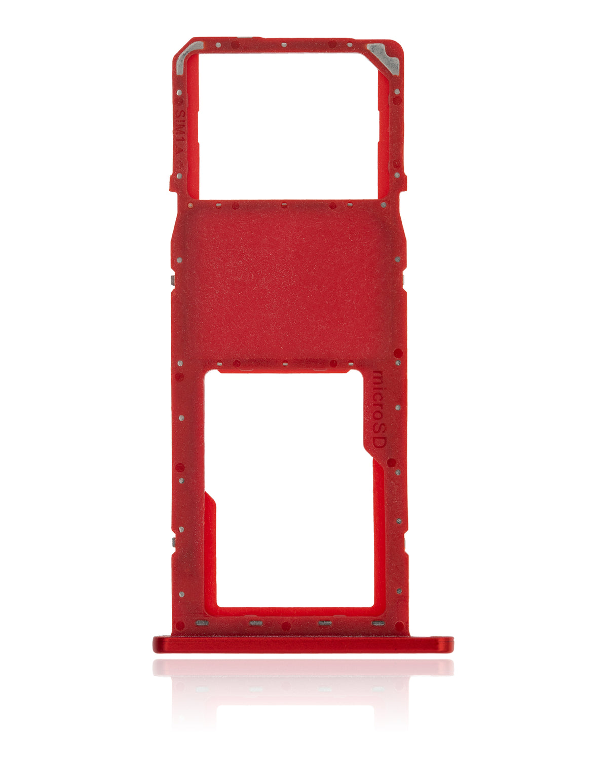 Single Sim Card Tray For Samsung Galaxy A01 (A015 / 2020) (Red) - replacement part SKU 107082074329 product image 3