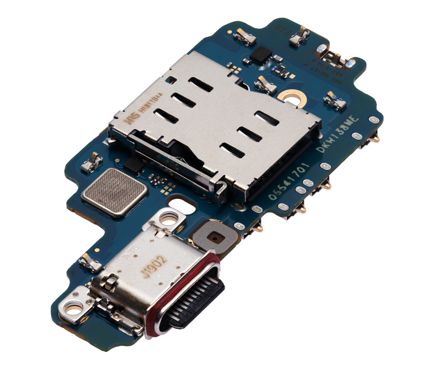 Charging Port Board With Sim Card Reader For Samsung Galaxy S22 Ultra 5G (S908B/N) (International Version) (Premium)