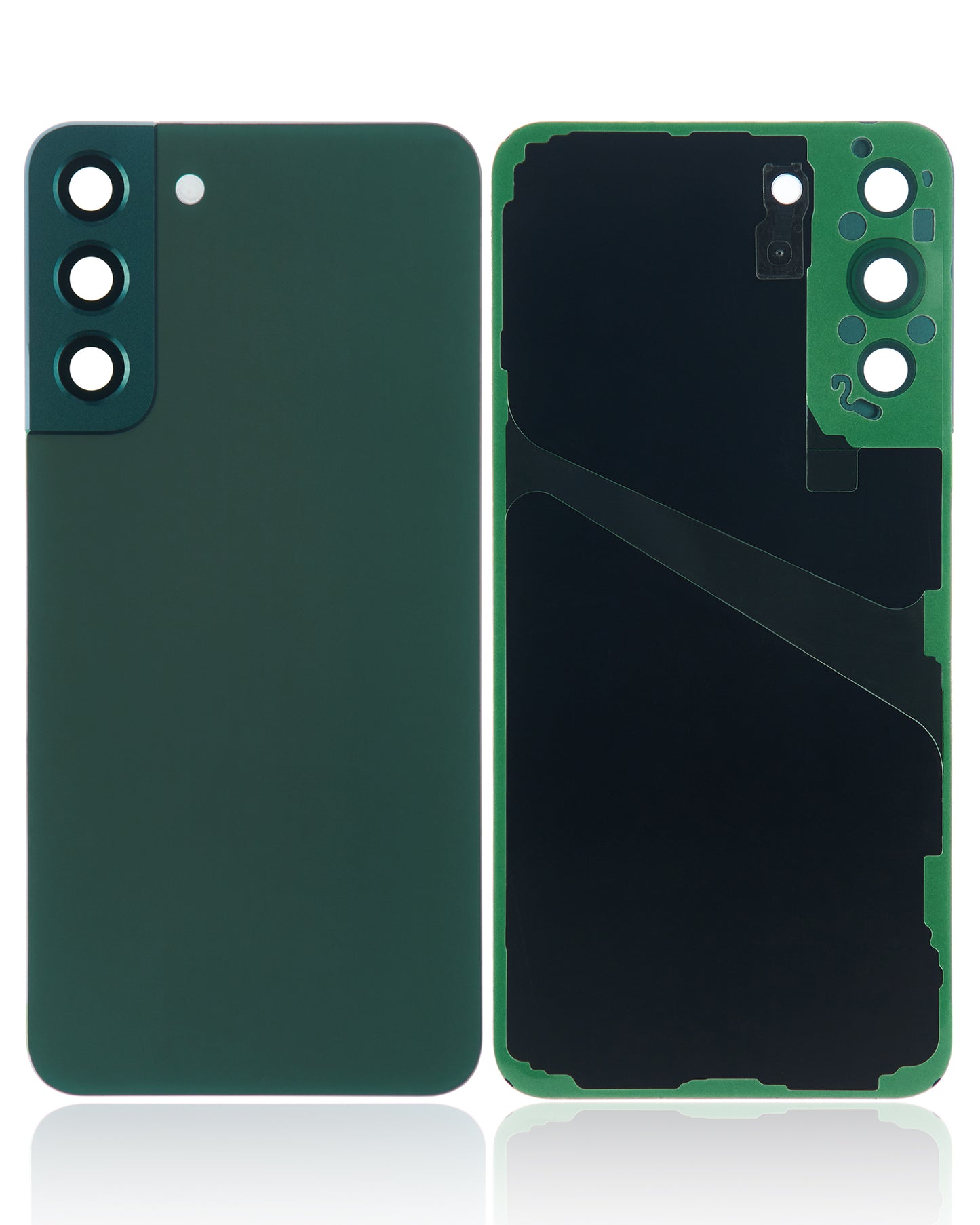 Back Cover Glass With Camera Lens For Samsung Galaxy S22 Plus 5G (No Logo) (Aftermarket Plus) (Green)