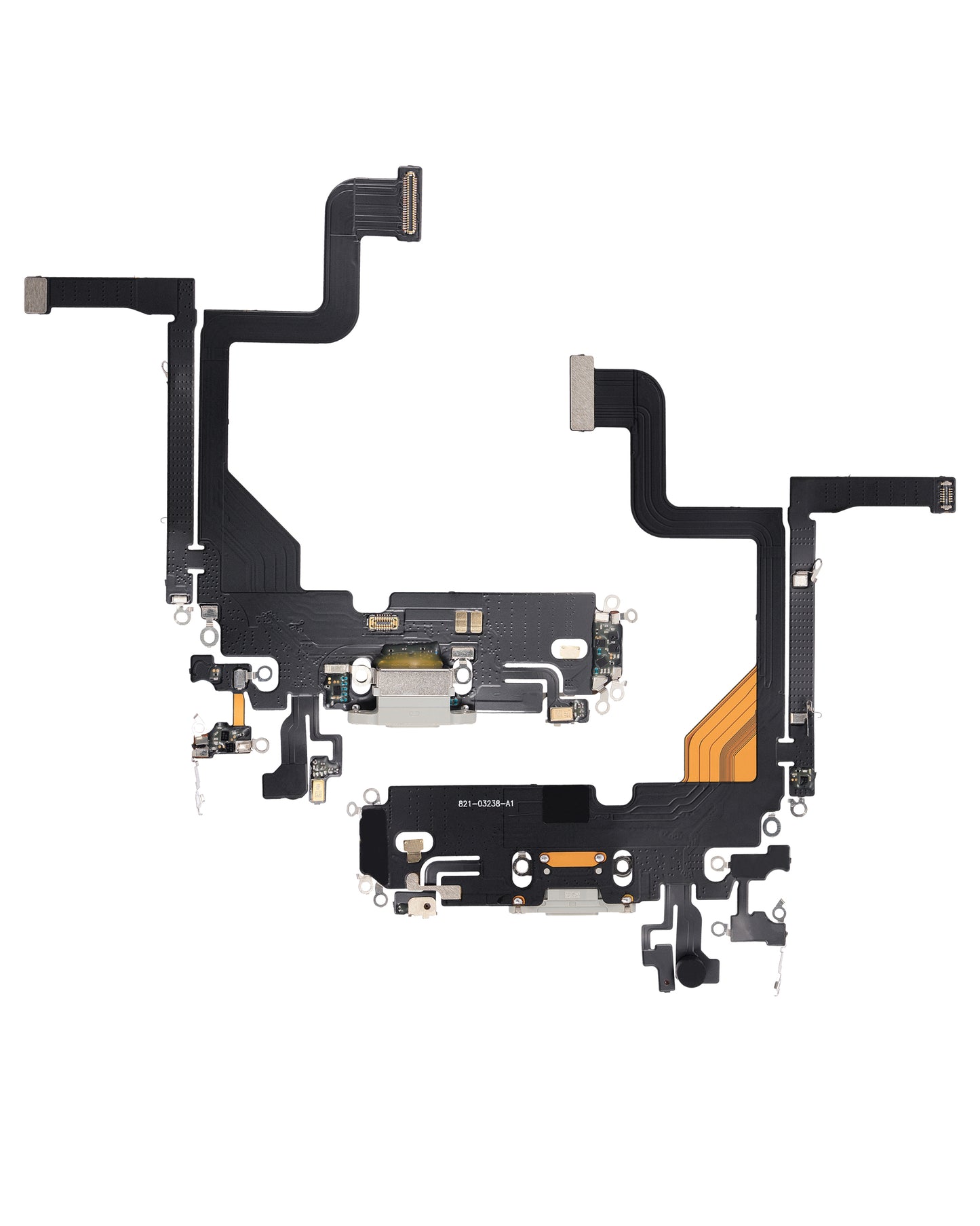 Charging Port Flex Cable For iPhone 13 Pro (Aftermarket Plus) (Silver)