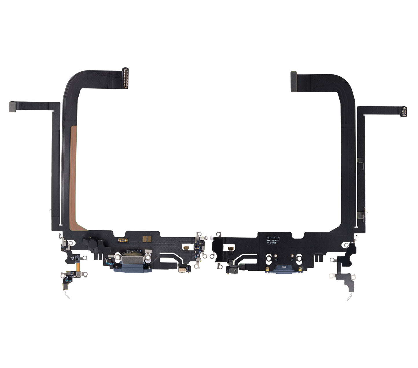 Charging Port Flex Cable For iPhone 13 Pro Max (Used OEM Pull) (Sierra Blue)